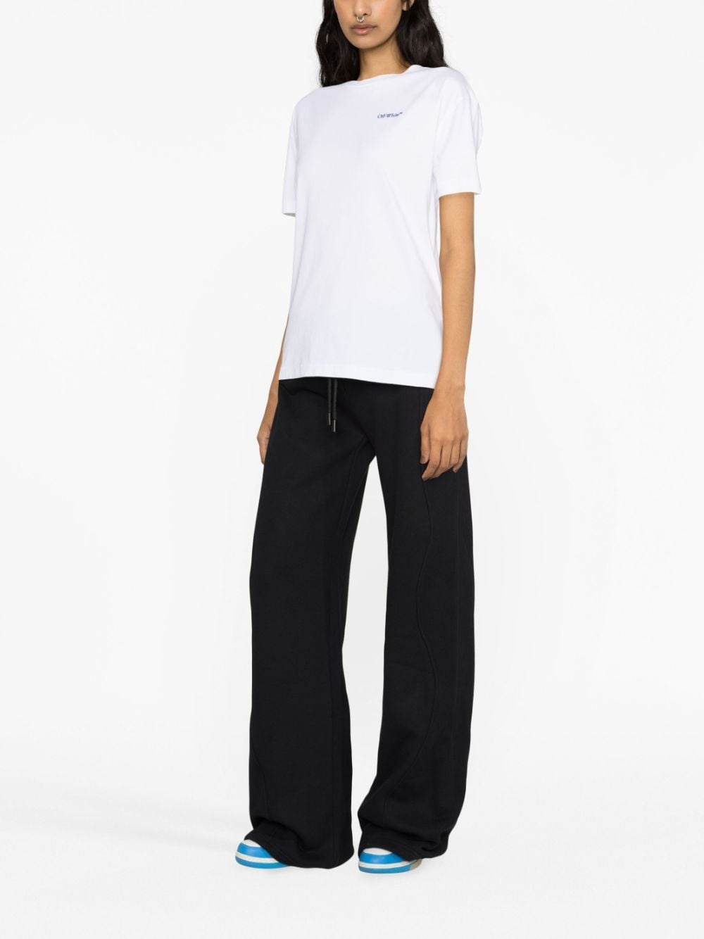 piping-detail cotton track pants - 4