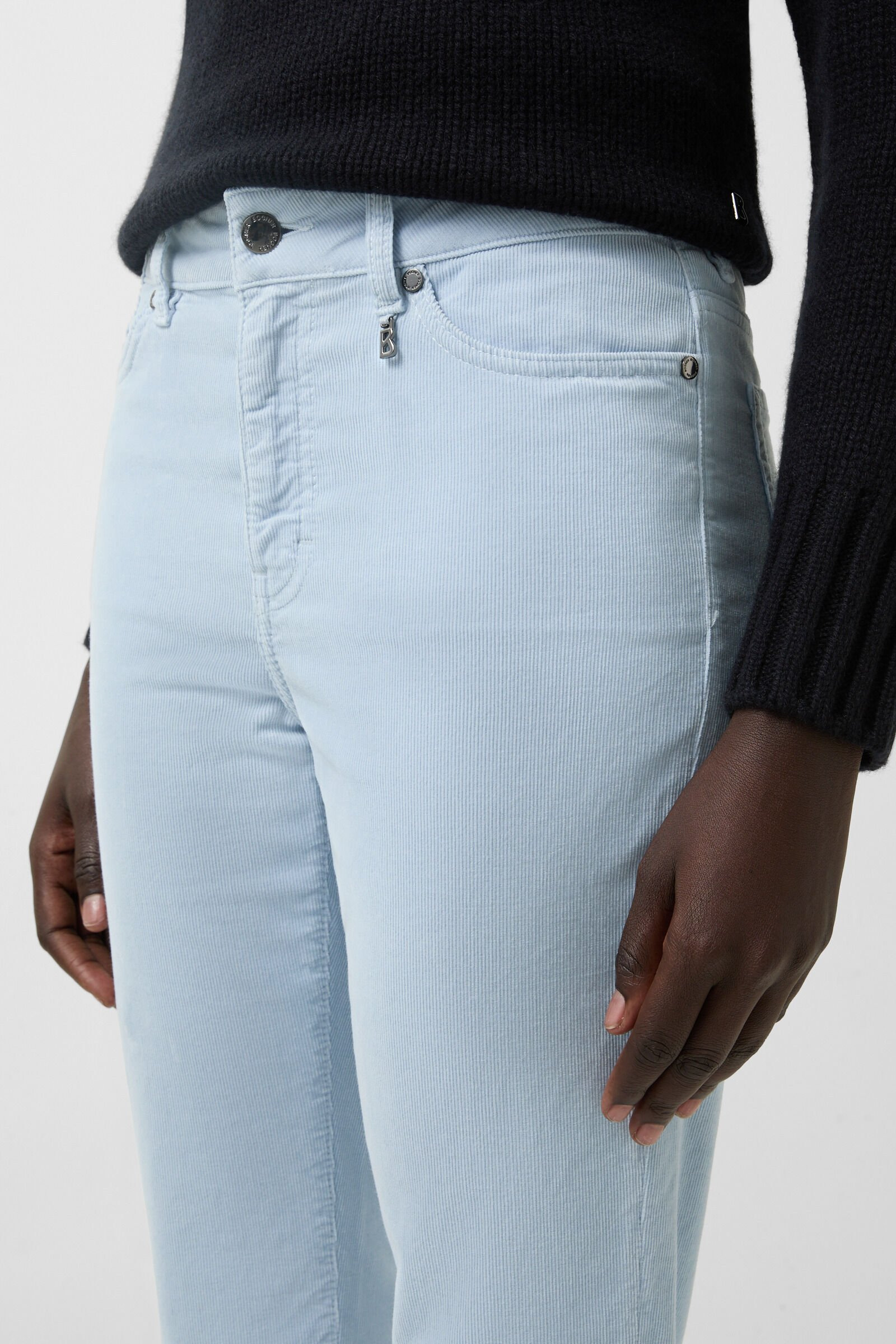 Julie 7/8 corduroy pants in Light blue - 6