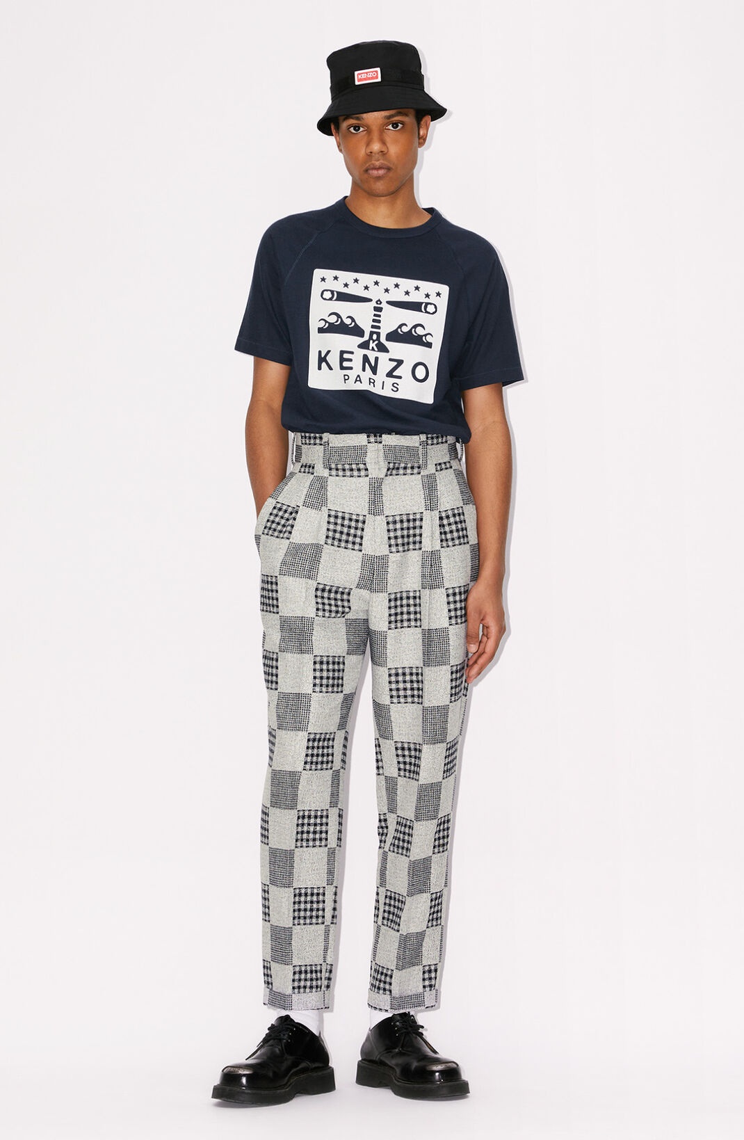 'Patchwork' tailored trousers - 3