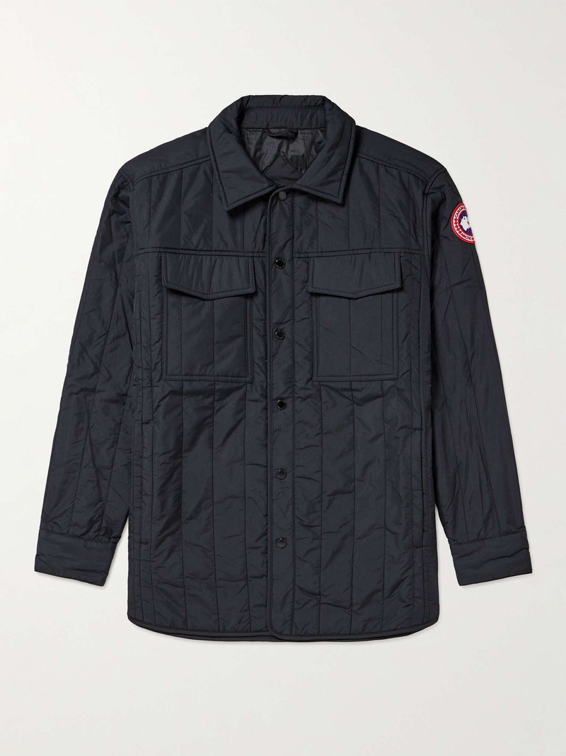 HyBridge Quilted Shell Shirt Jacket - 1