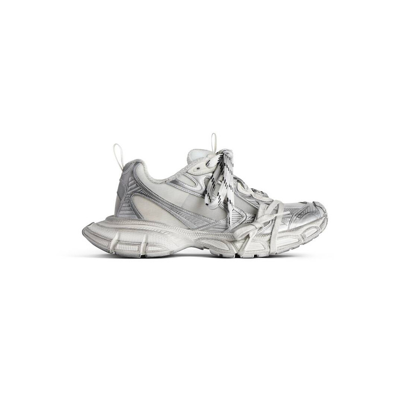 Men's 3xl Summer Mesh Sneaker in White/silver - 1