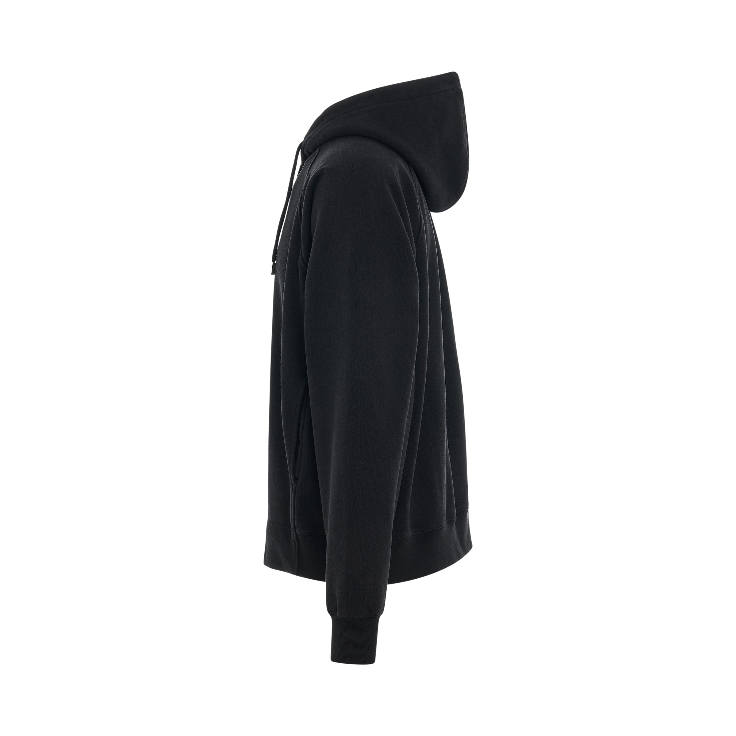 Typo Logo Hoodie in Black - 3