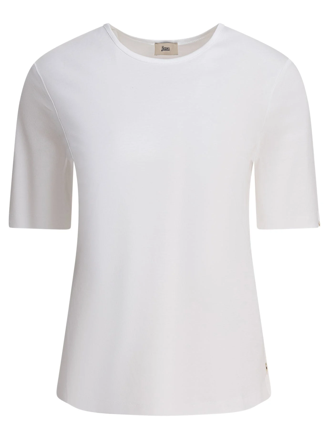 Herno Cotton T-shirt With Buttons - 1