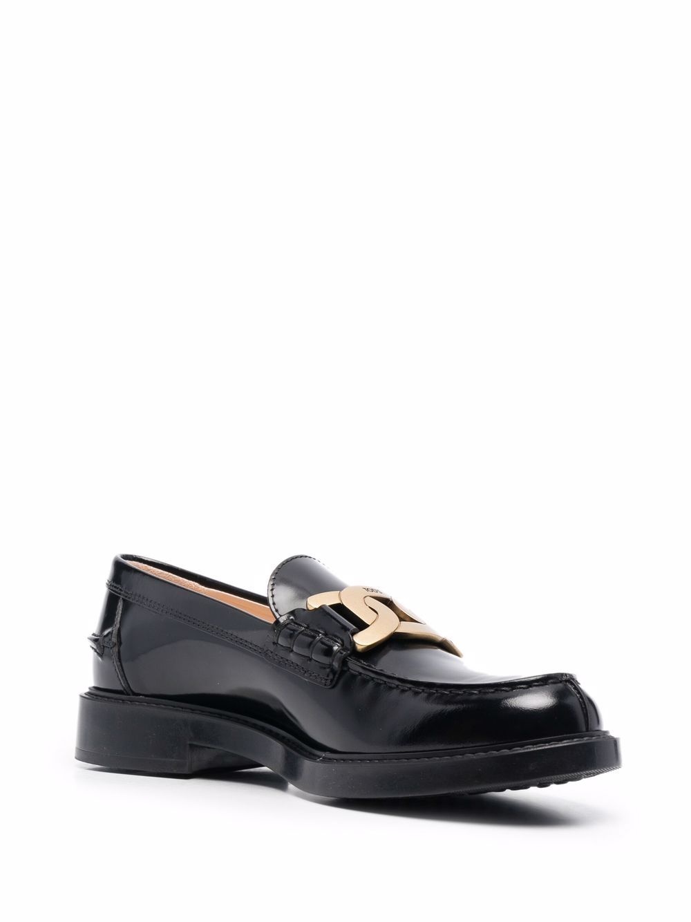chain-plaque loafers - 2