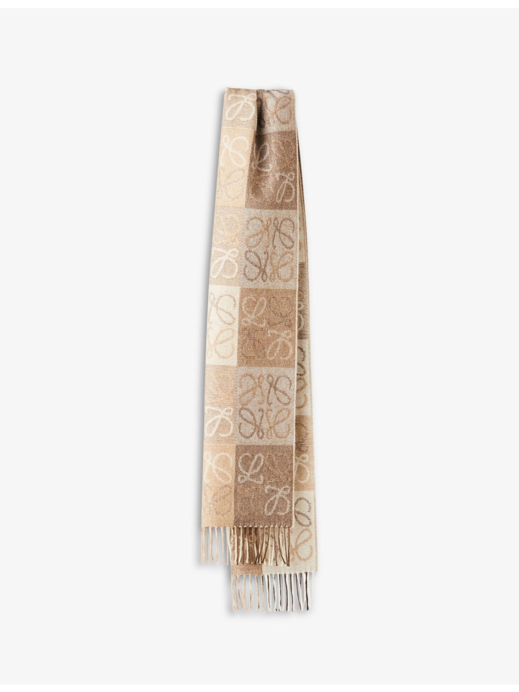 Anagram wool and cashmere-blend scarf - 2