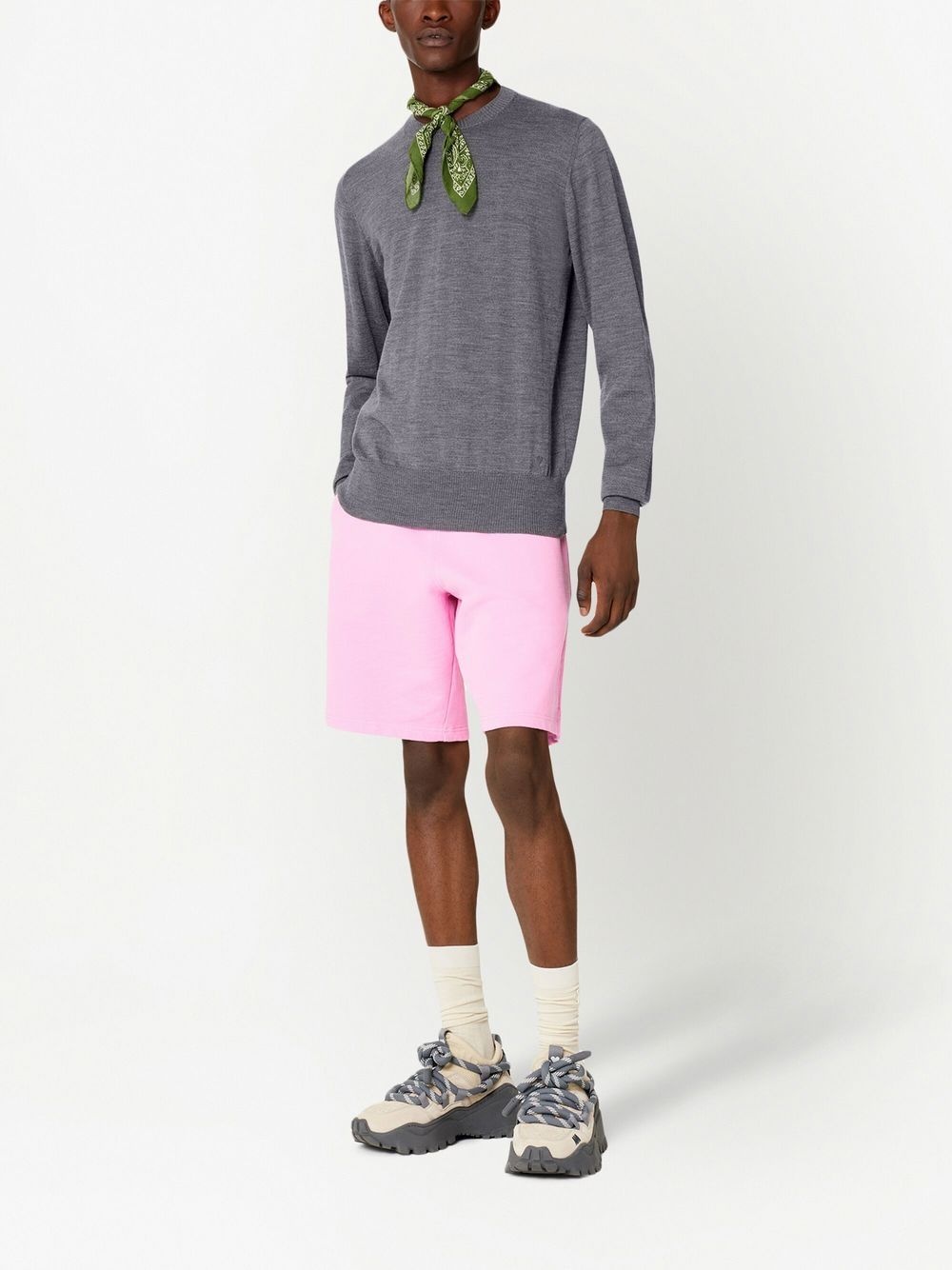 embroidered-logo track shorts - 2