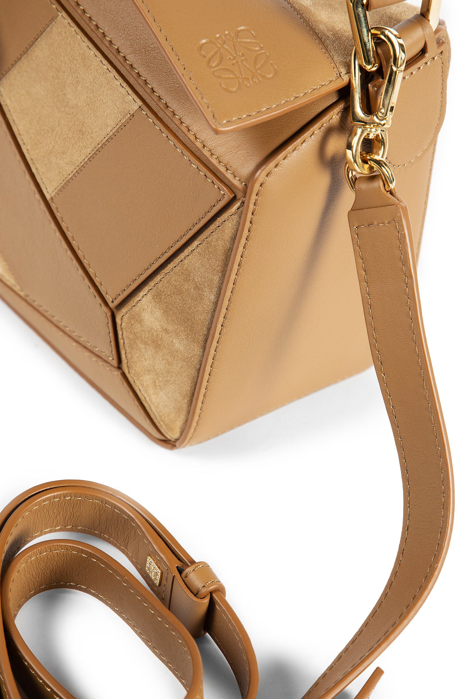 Small Puzzle Bag In Classic Calfskin And Suede - 5