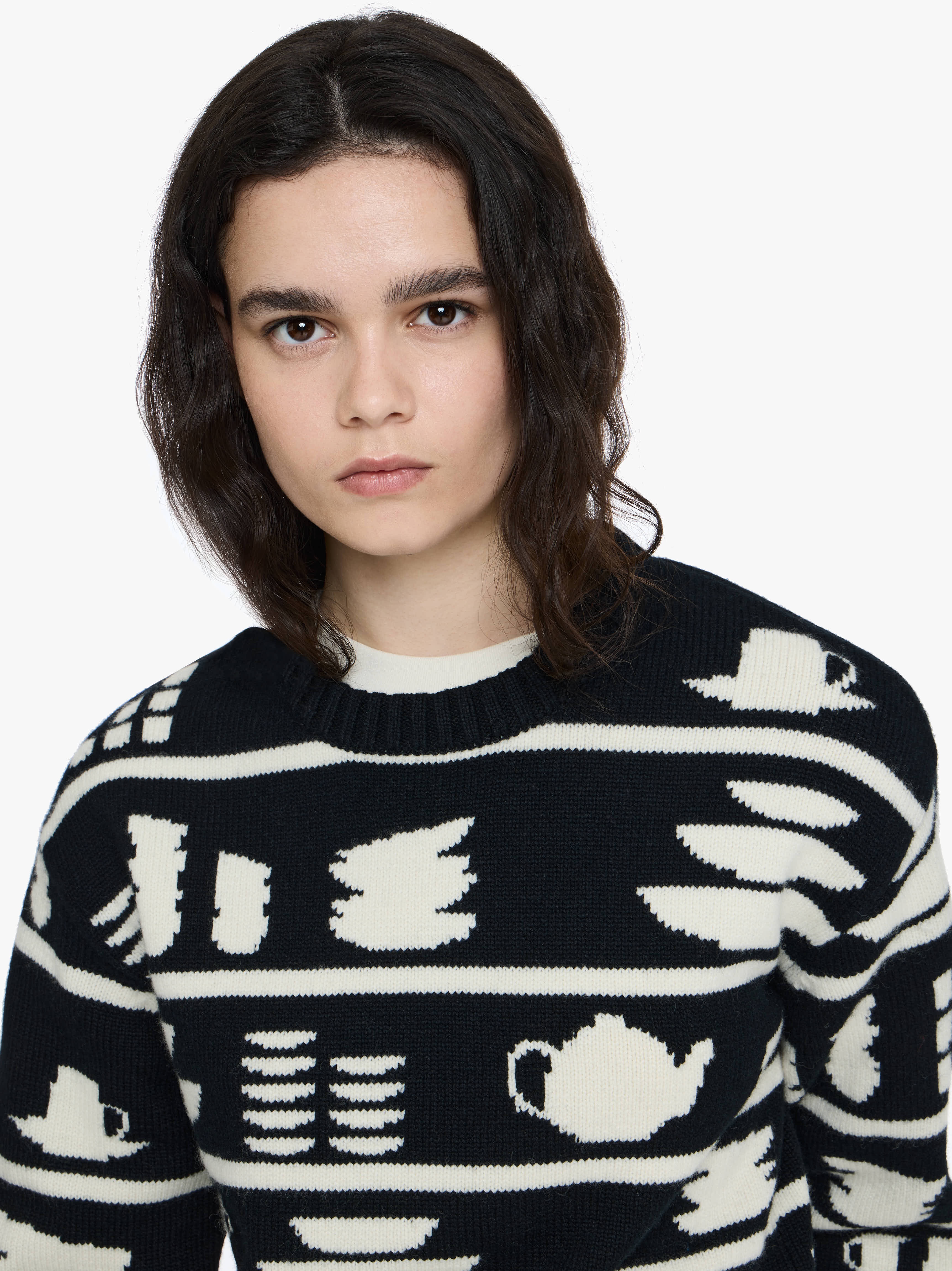 CROCKERY JACQUARD JUMPER - 5