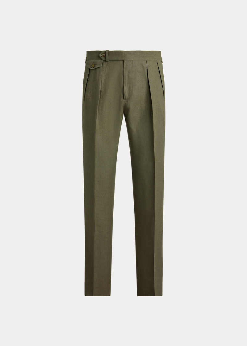 Pleated Linen Suit Trouser 1