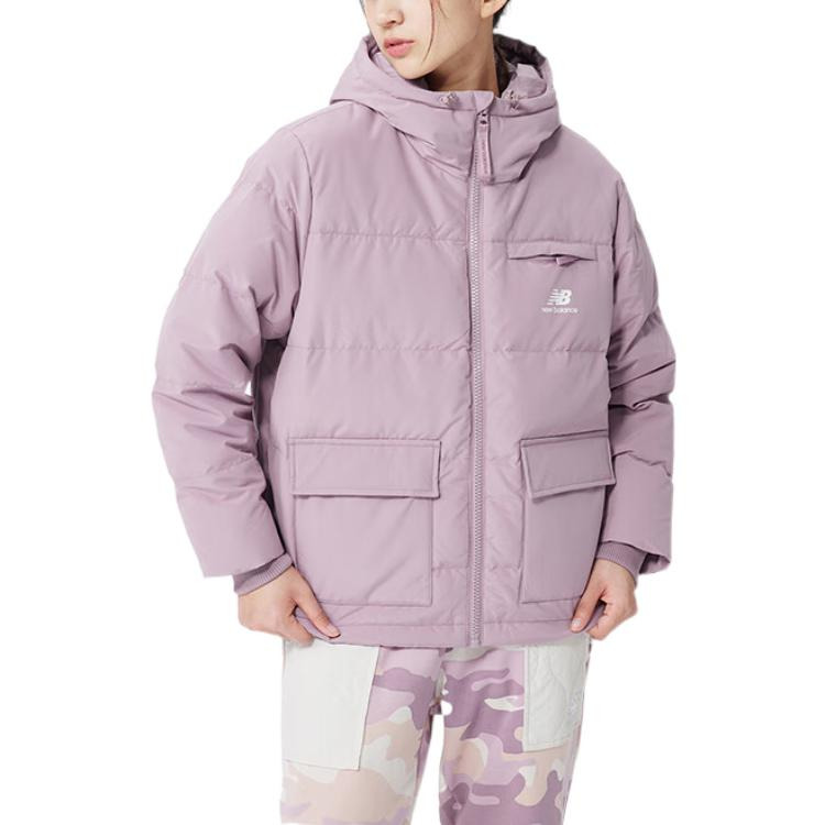 (WMNS) New Balance Classic Puffer Jacket 'Purple' AWJ23335-LCK - 4