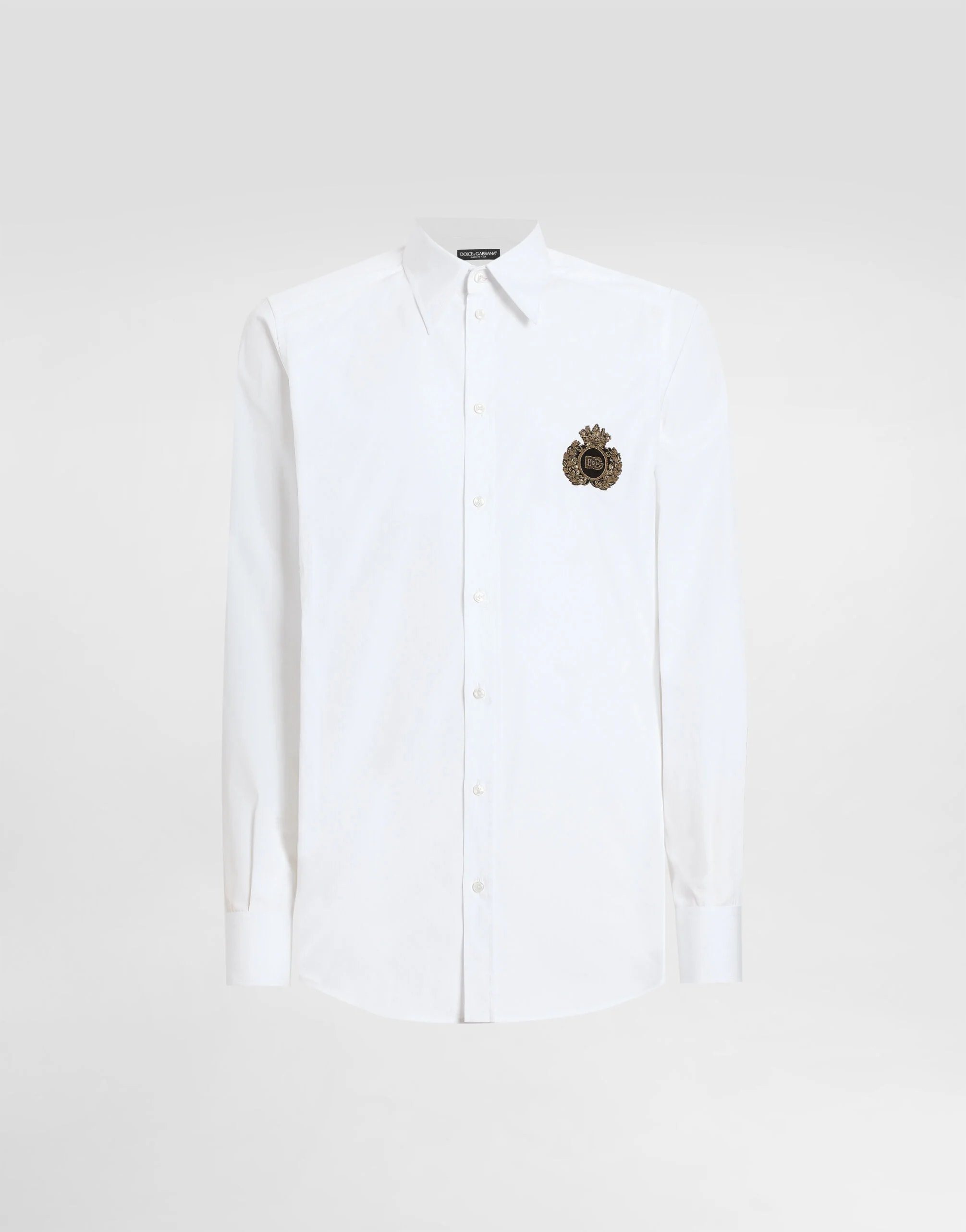 Cotton shirt with heraldic patch - 1