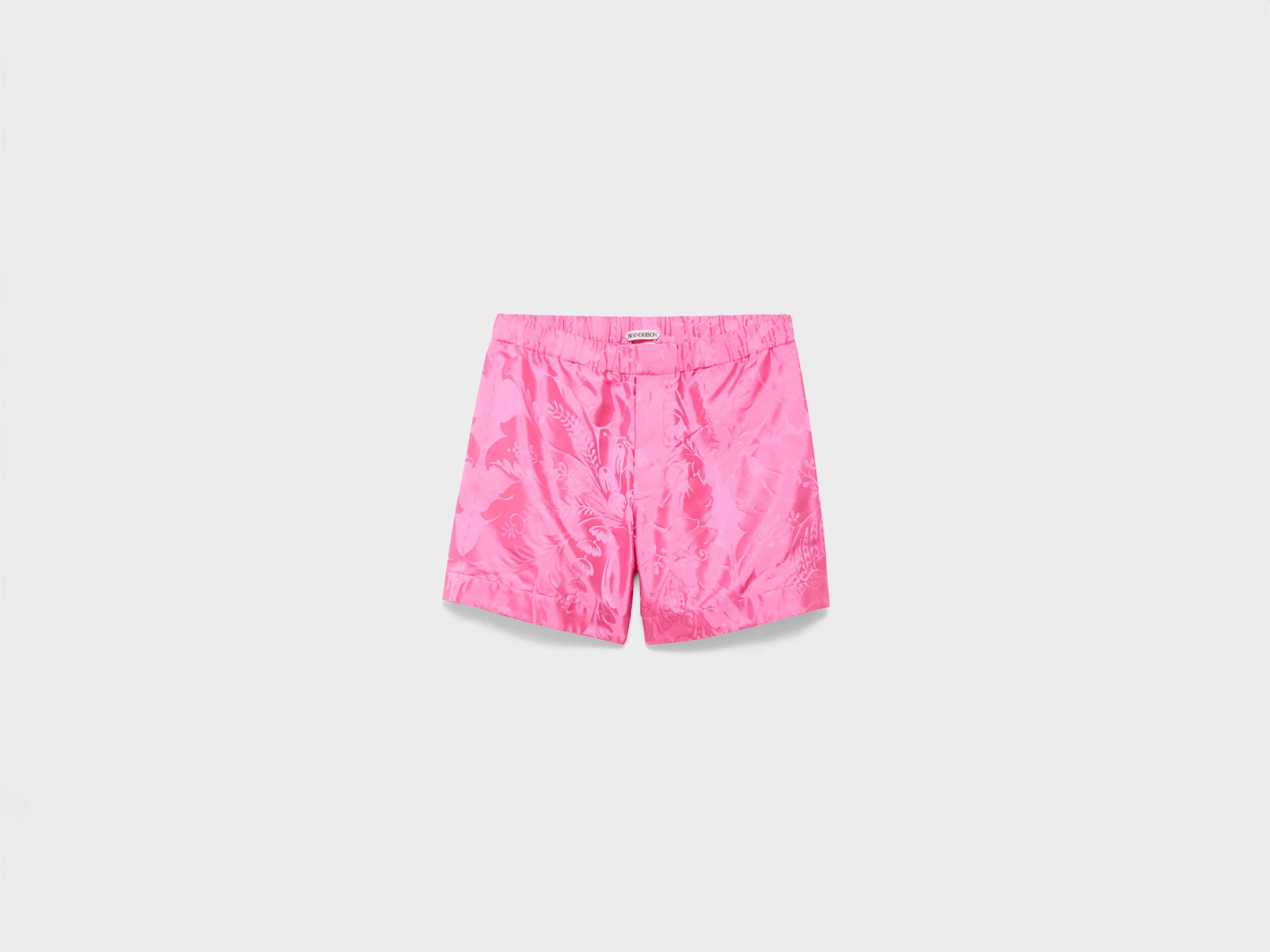 MENS DAMASK WOVEN SHORTS IN CAMELLIA - 1