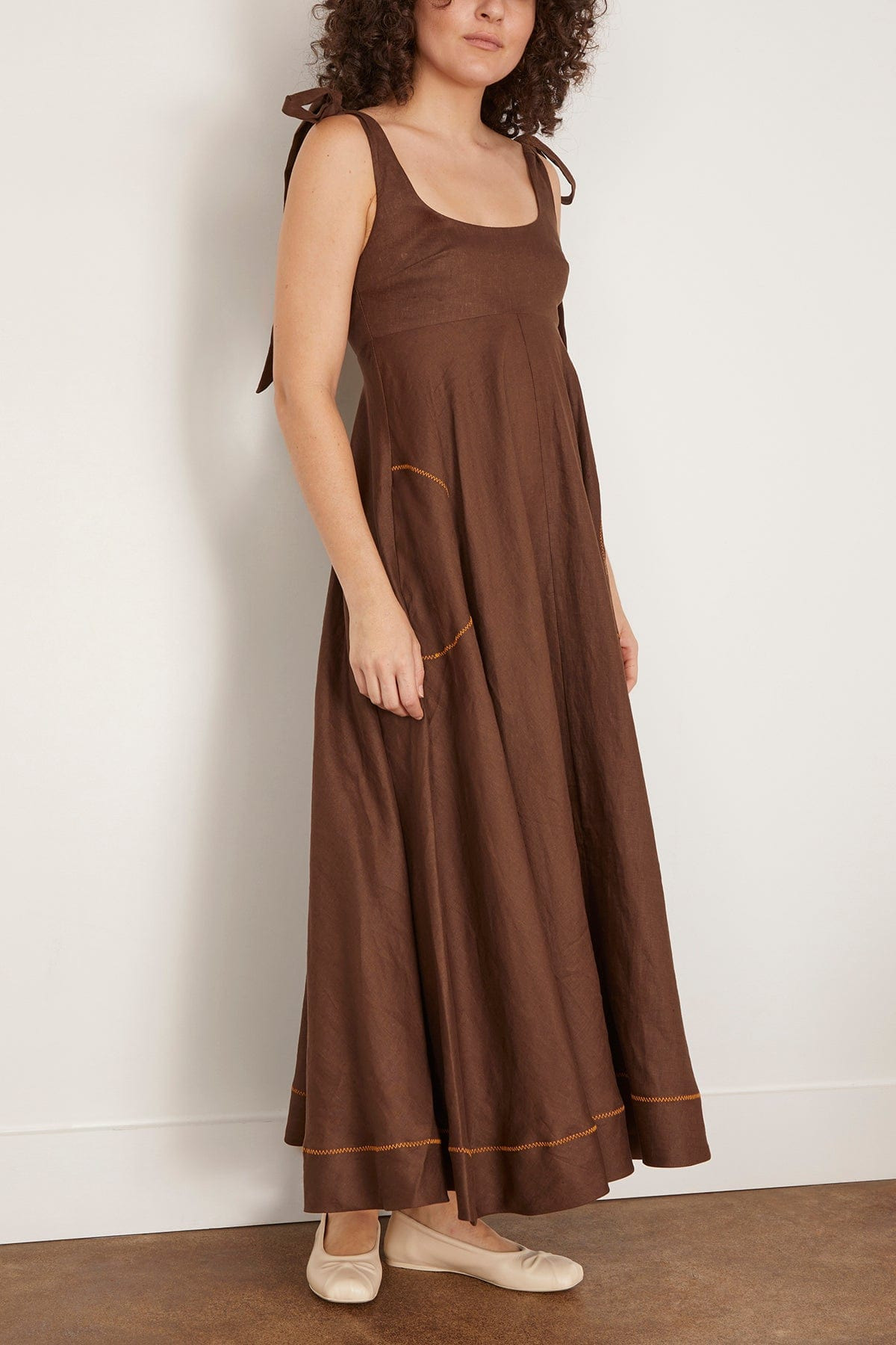 Vito Ballet Sundress in Chocolate - 3
