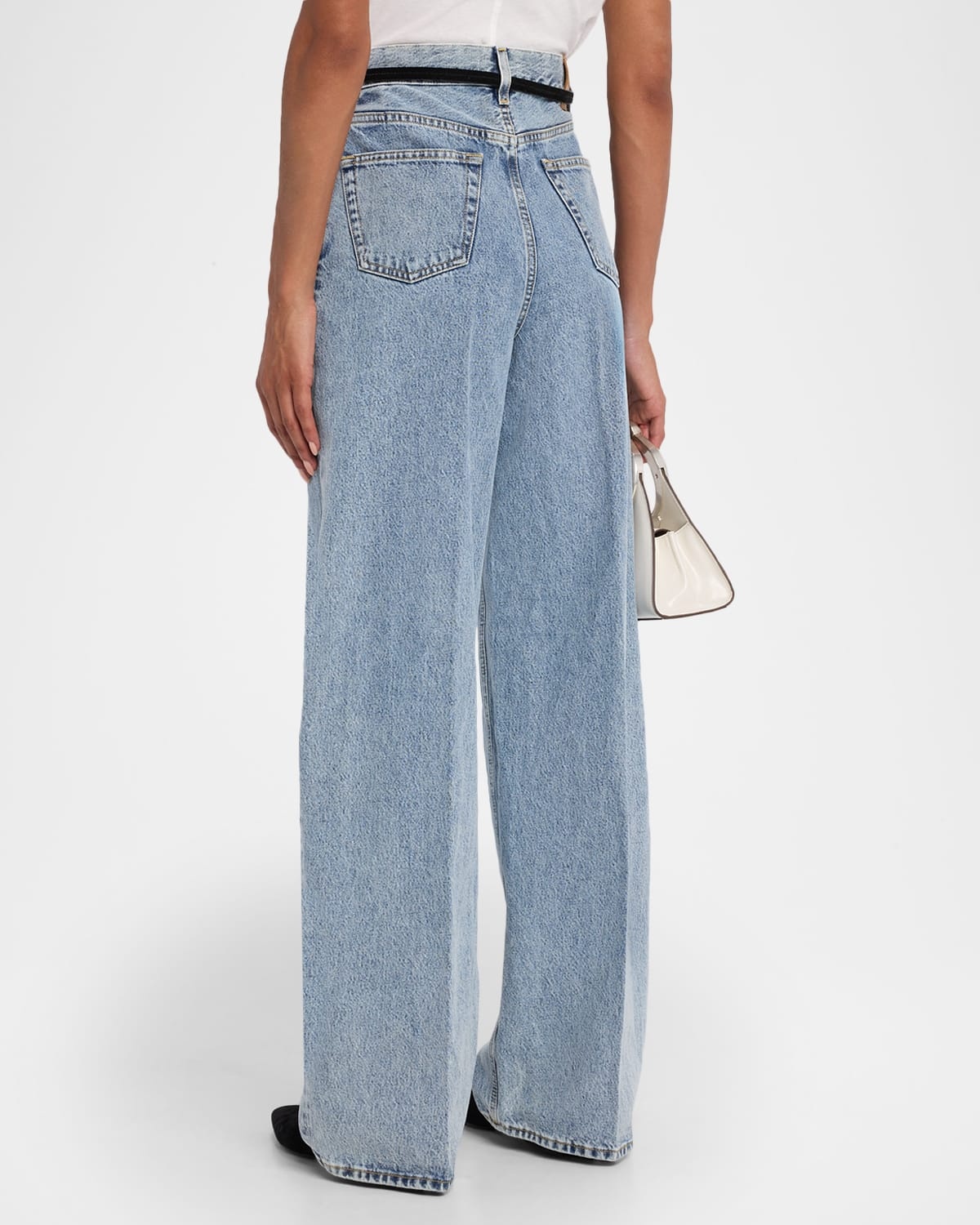 Wide-Leg Denim Pants - 3