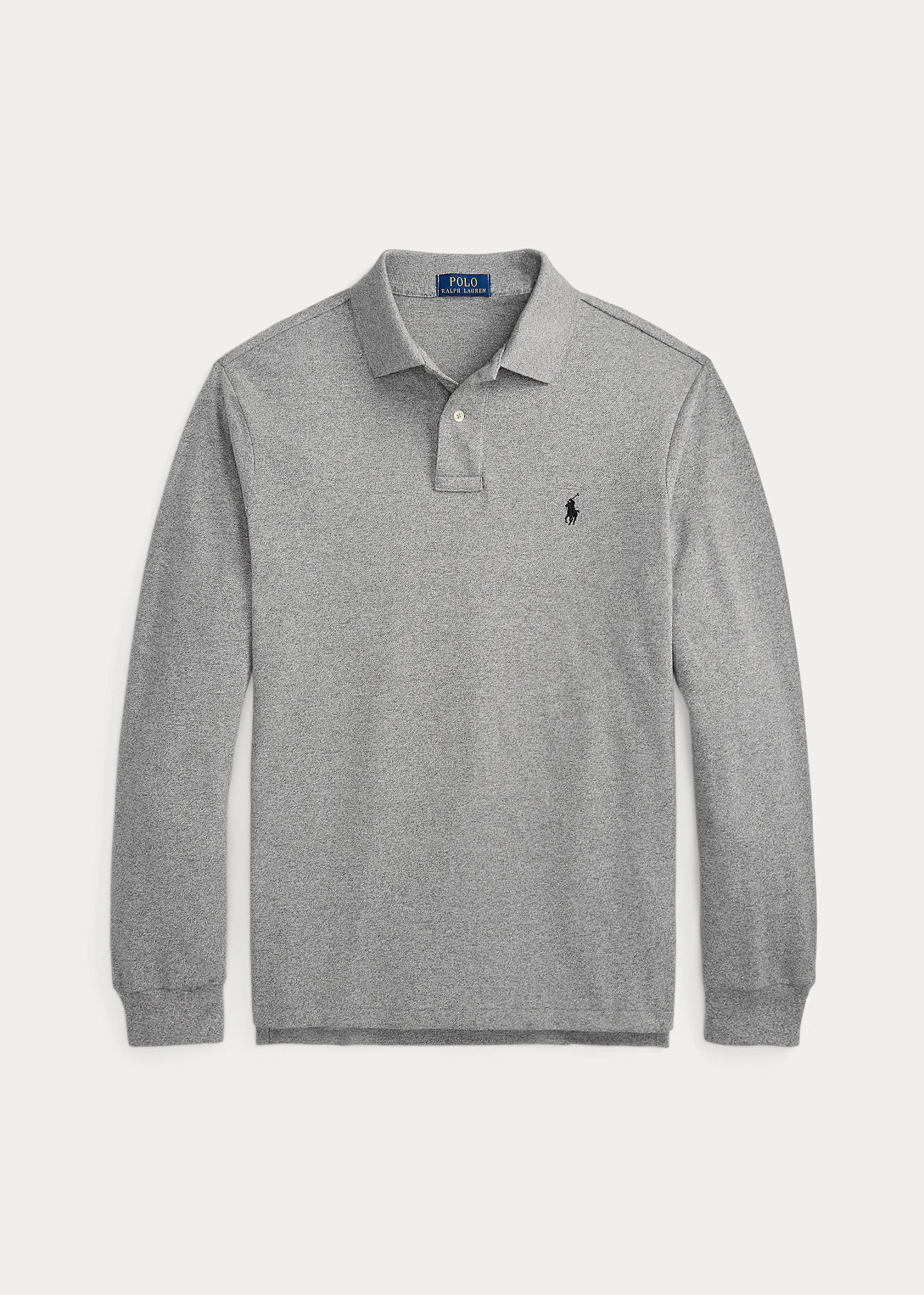 Mesh Long-Sleeve Polo Shirt – All Fits - 1