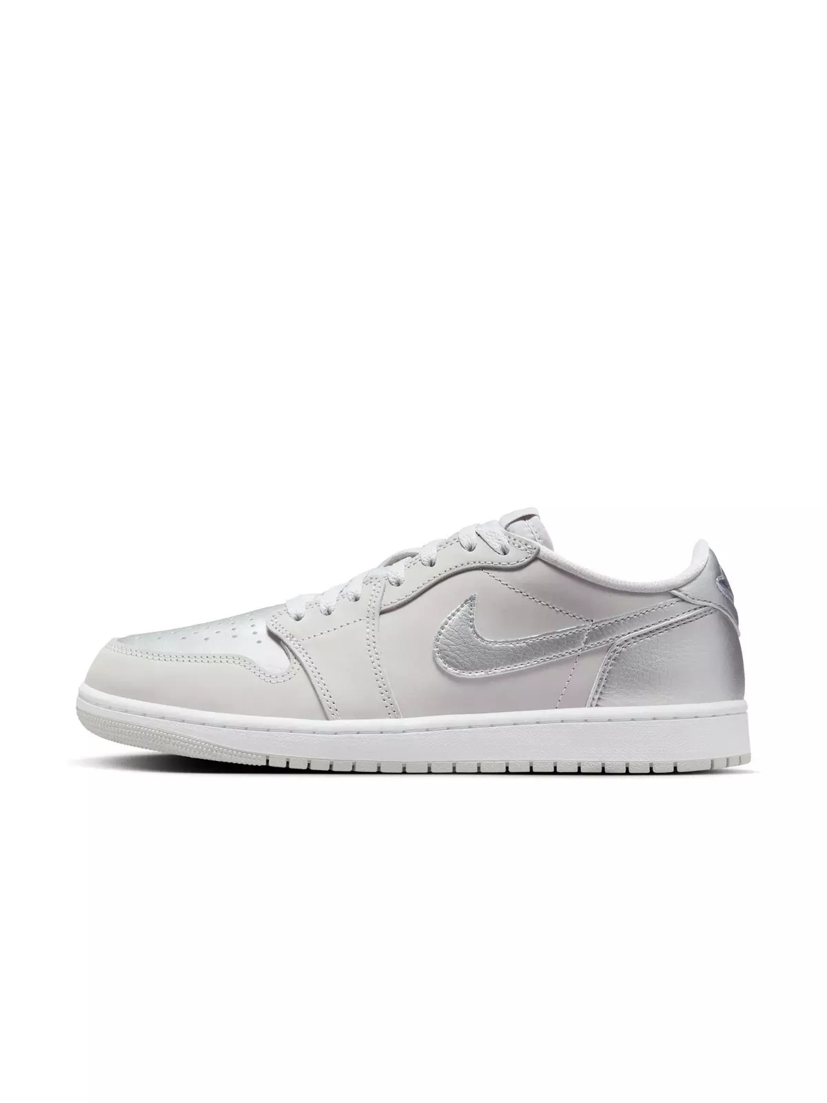 1 Retro Low OG "Metallic Silver" Men's Shoe - 8