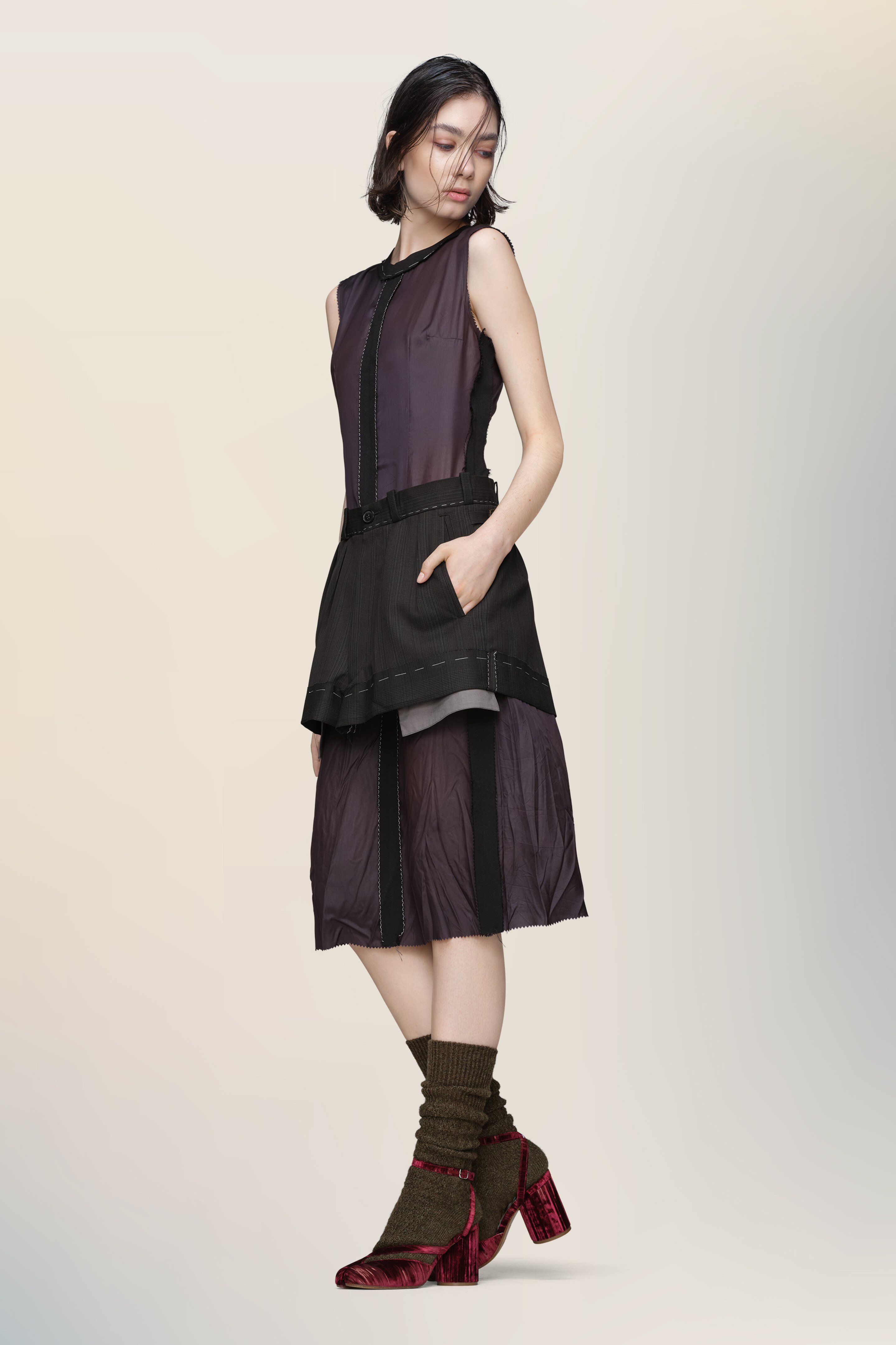 Decortiqué midi dress - 4