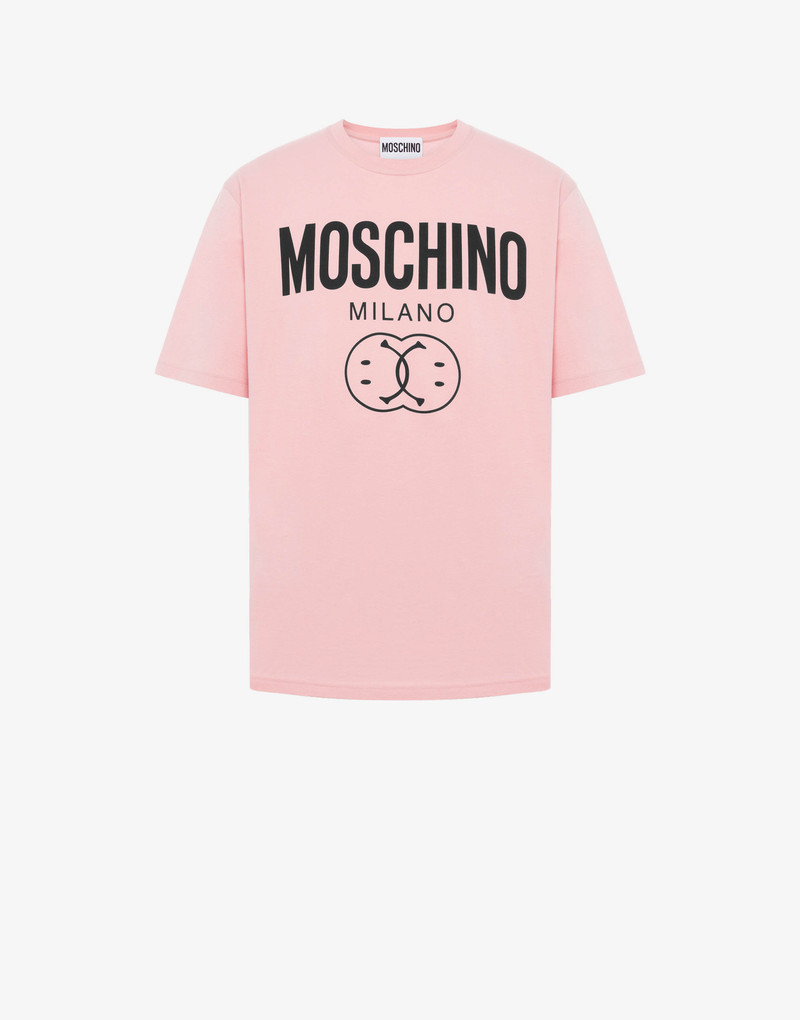 DOUBLE SMILEY® LOGO ORGANIC JERSEY T-SHIRT 1