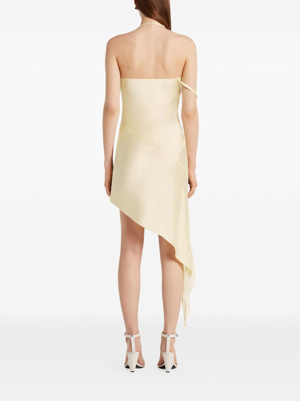 asymmetrical satin dress - 4