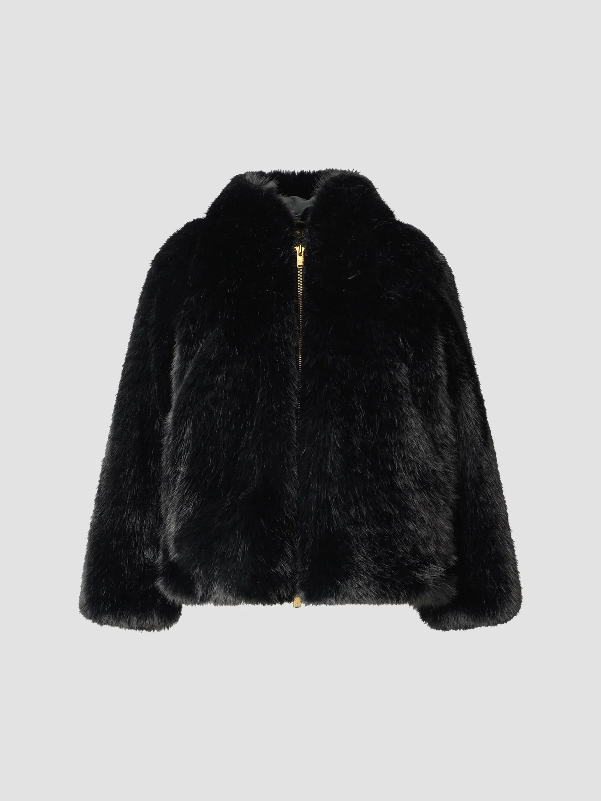 Women's Bunny Ember Faux Fur Jacket - Black - 1