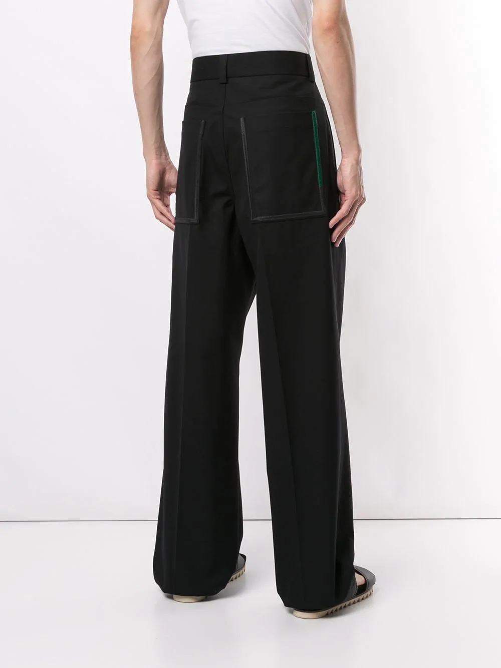 long wide-leg trousers - 4