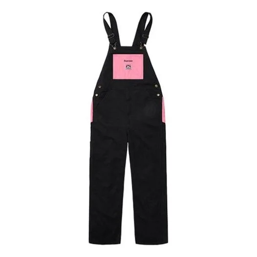 Supreme FW19 Week 3 x Ben Davis Overalls Crossover Black Pink Contrasting Colors Pants Unisex SUP-FW - 1