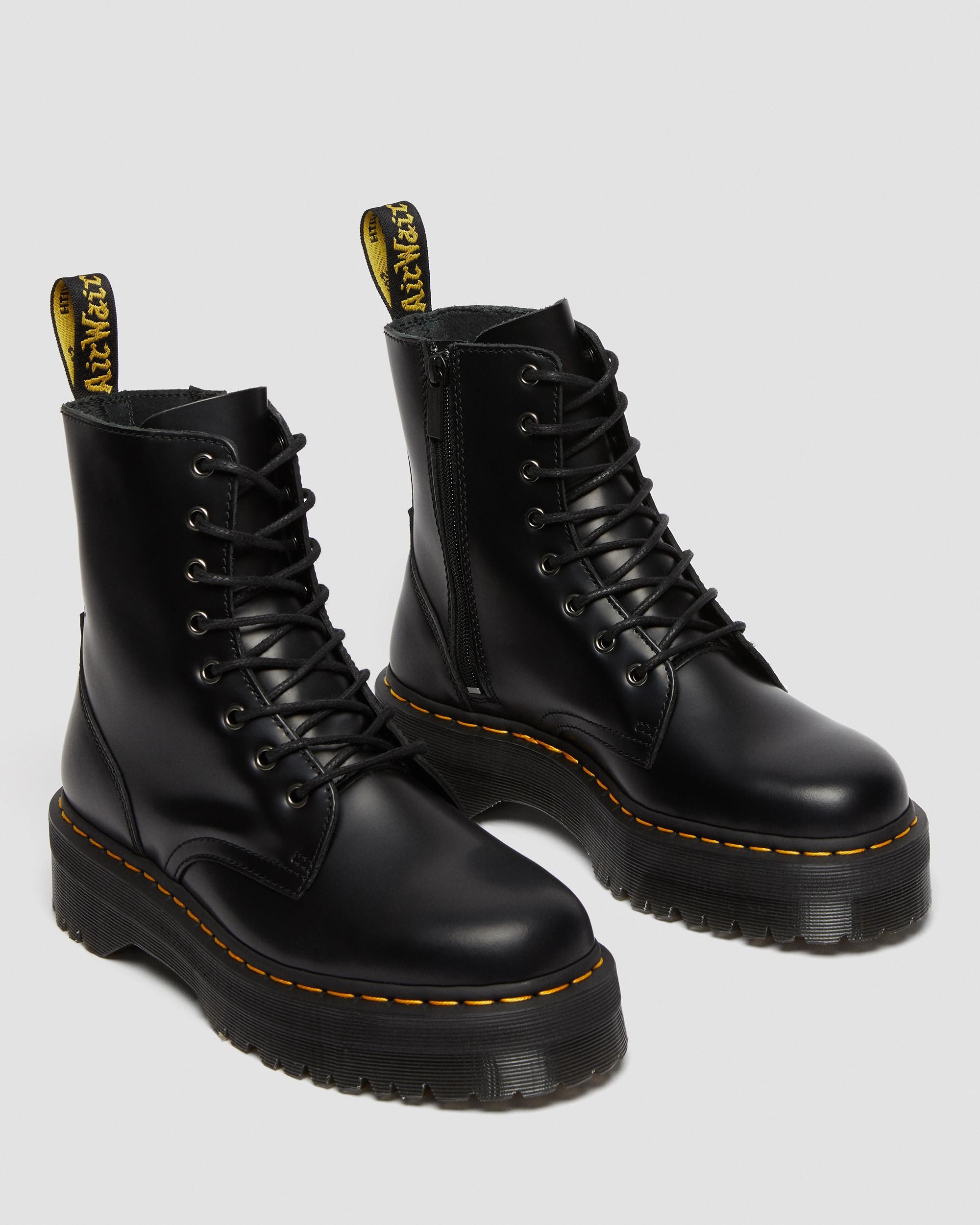 Jadon Boot Smooth Leather Platforms - 9