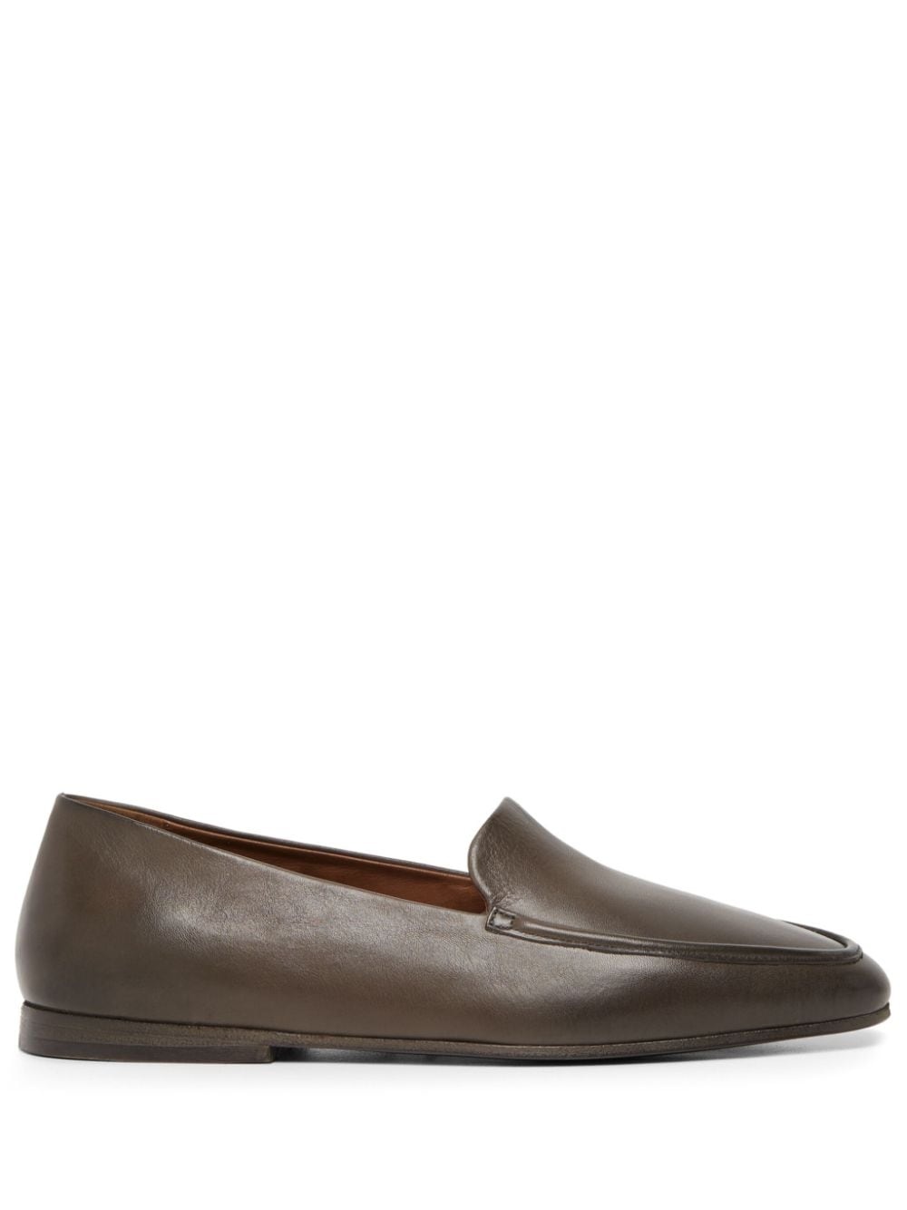 almond-toe leather loafers - 1