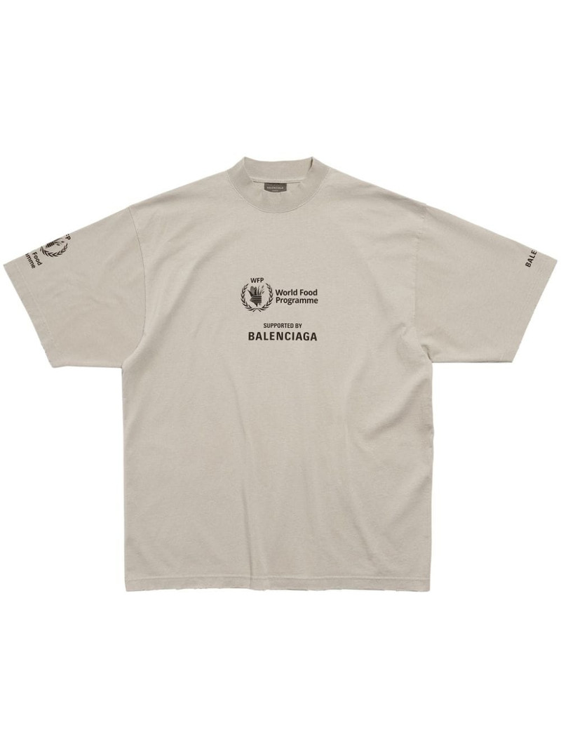 WFP-print cotton T-shirt - 1