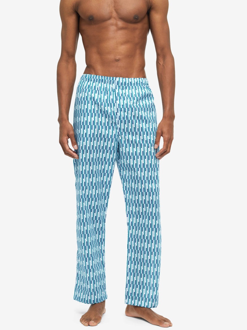 Men's Modern Fit Pyjamas Ledbury 53 Cotton Batiste Multi - 6