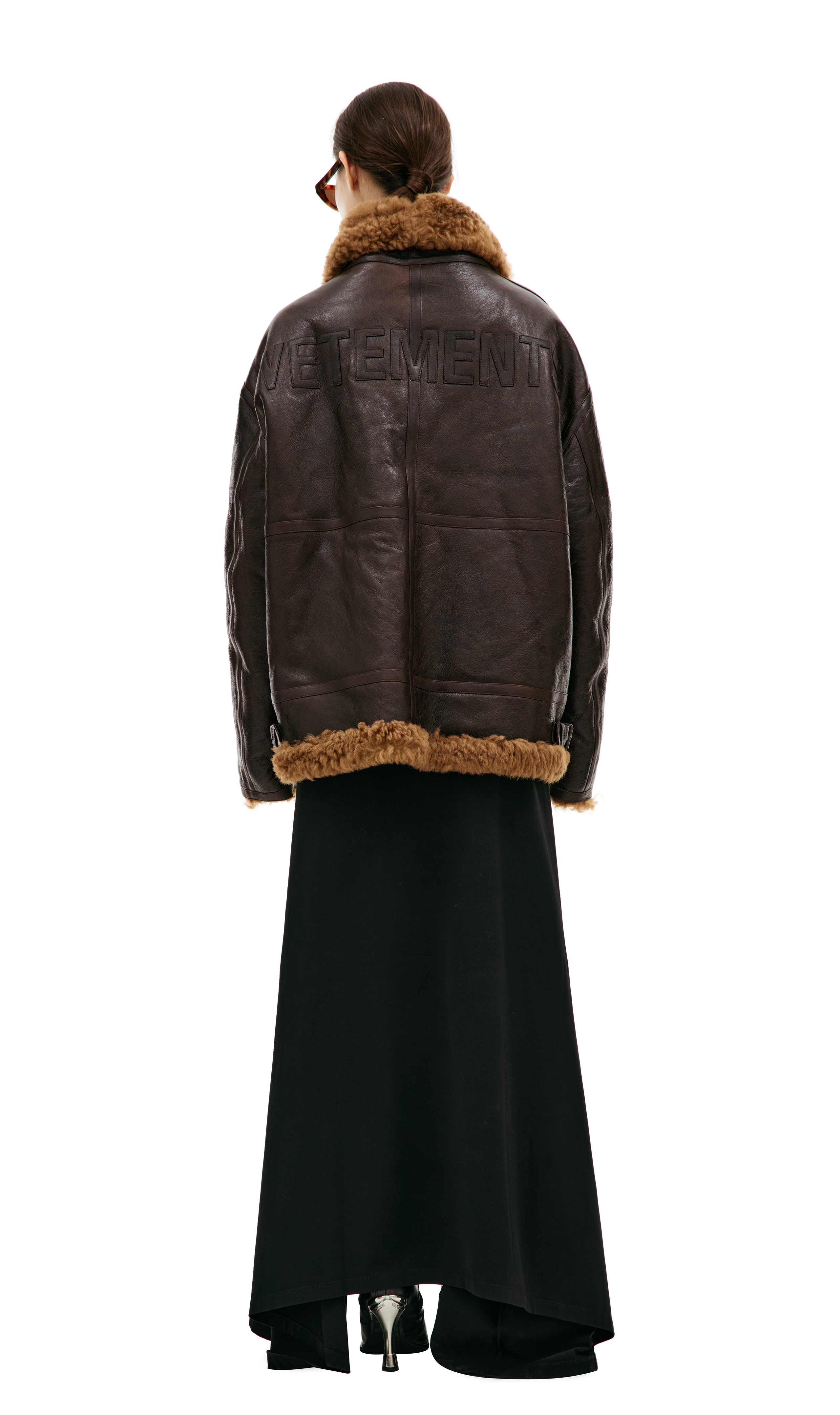 LEATHER AVIATOR JACKET - 4