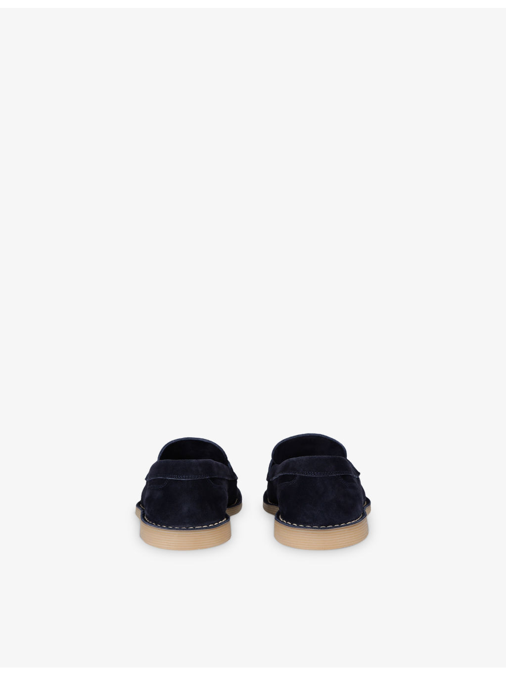 Brand-Plaque Suede Loafers - 4