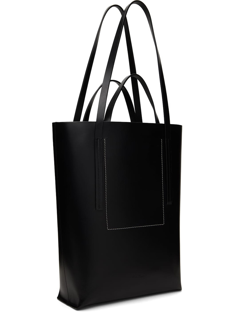 Rick Owens Black Hollywood Medium Shopper Tote outlook