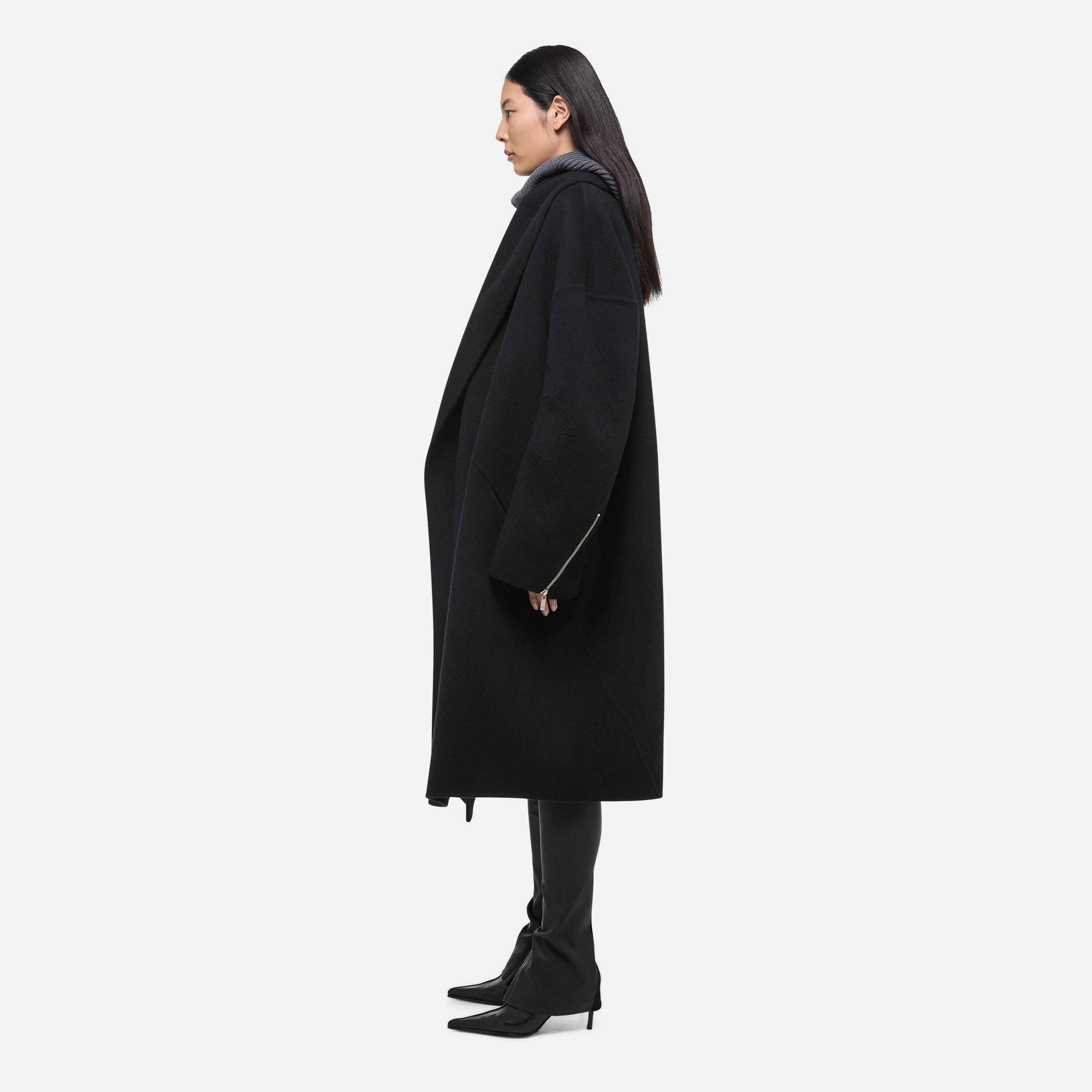 DOUBLE-FACED APEX COCOON COAT - 7