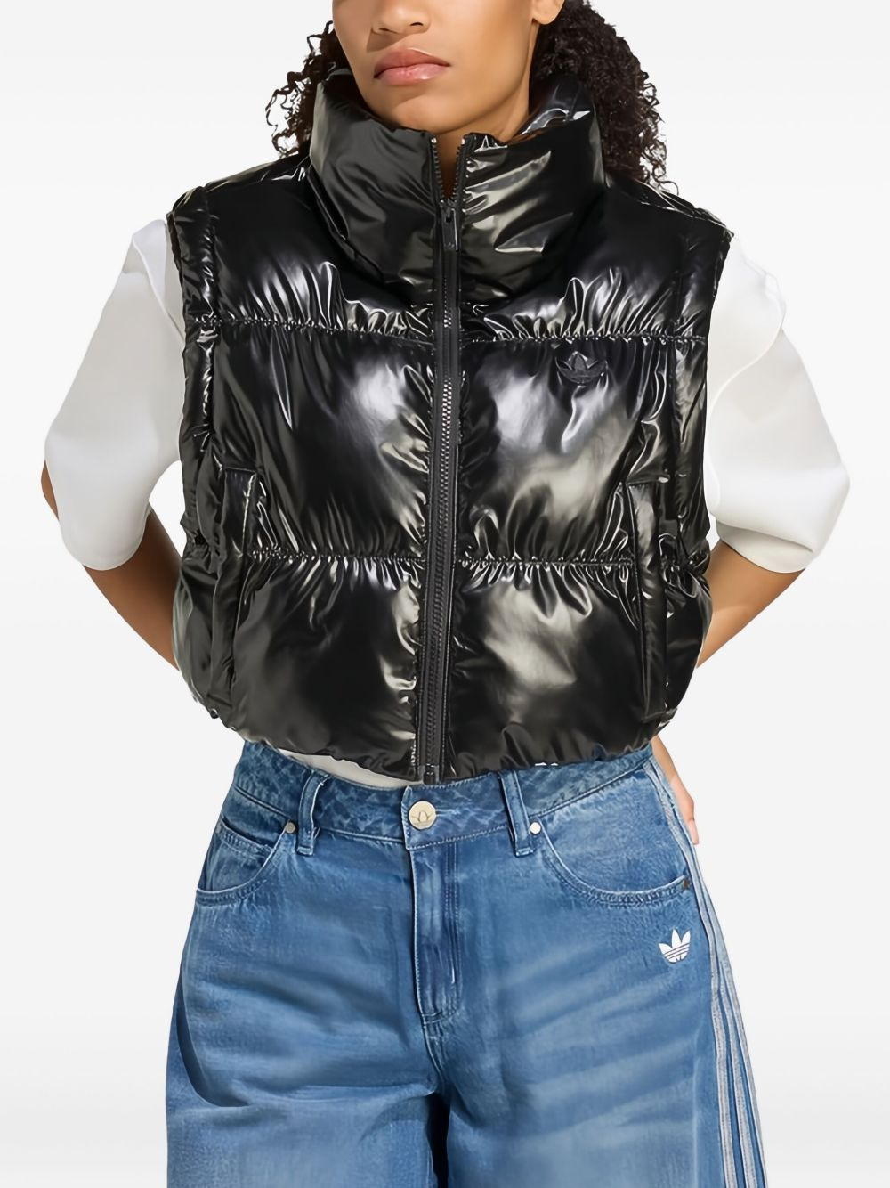 cropped puffer jacket - 4