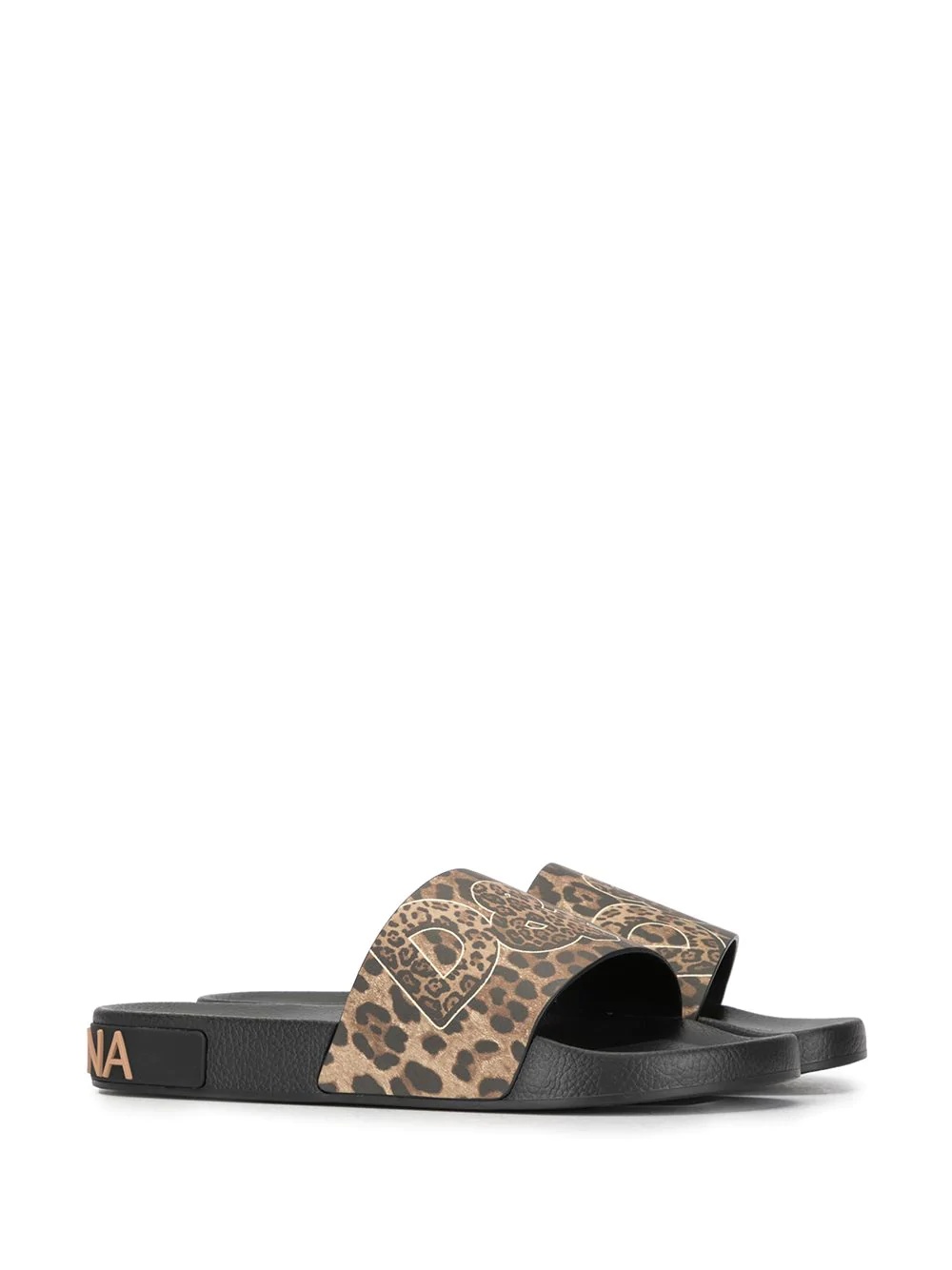 leopard-print logo slides - 2