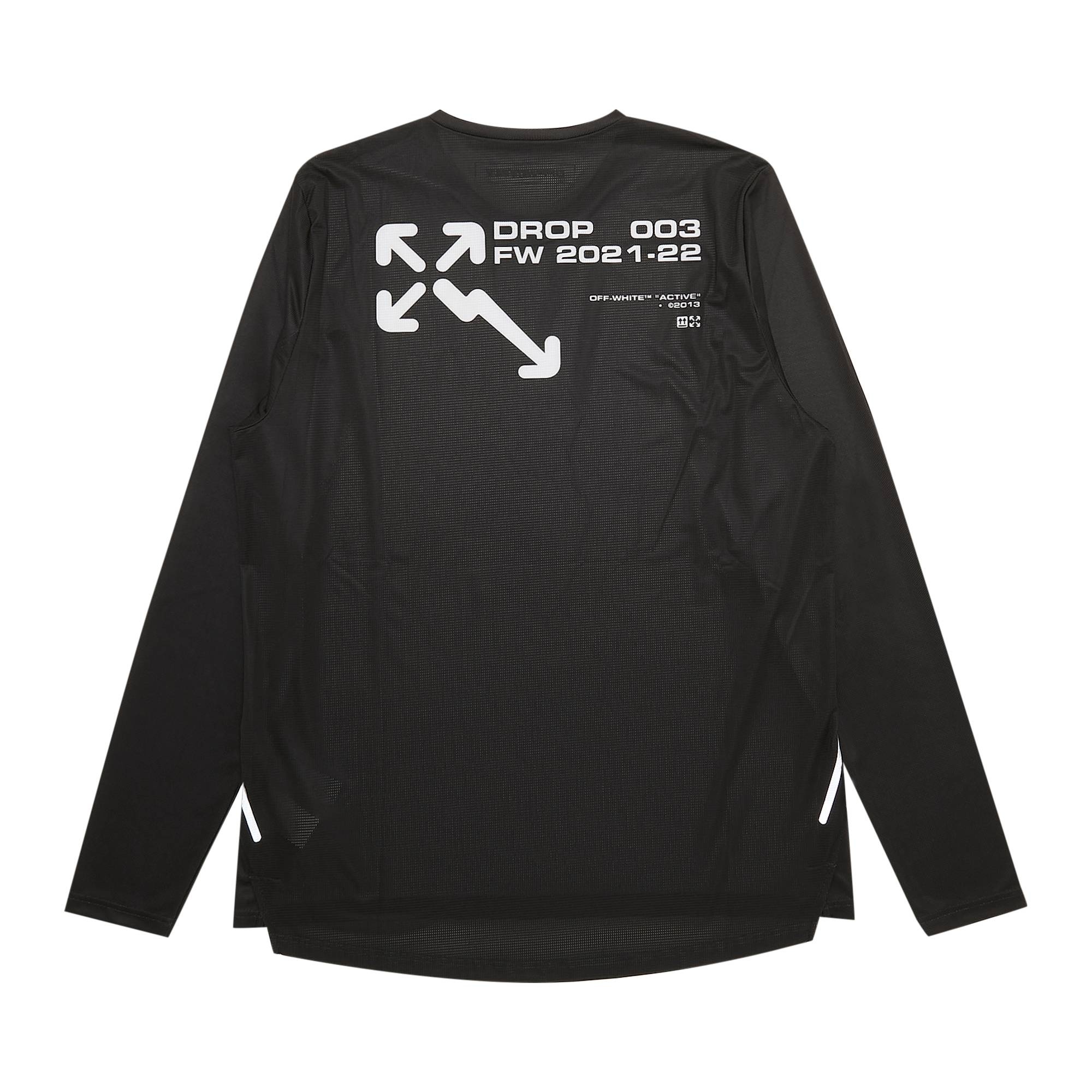 Off-White Active Long-Sleeve Tee 'Black/Orange' - 2