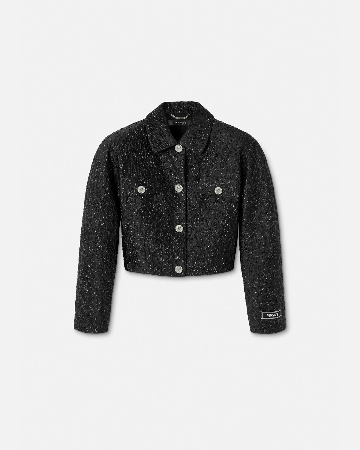 Lurex Cloquet Rounded Blouson Jacket - 1