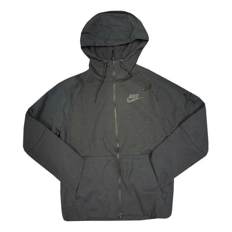 Nike logo hooded zipped jacket 'Black' DR8911-010 - 1