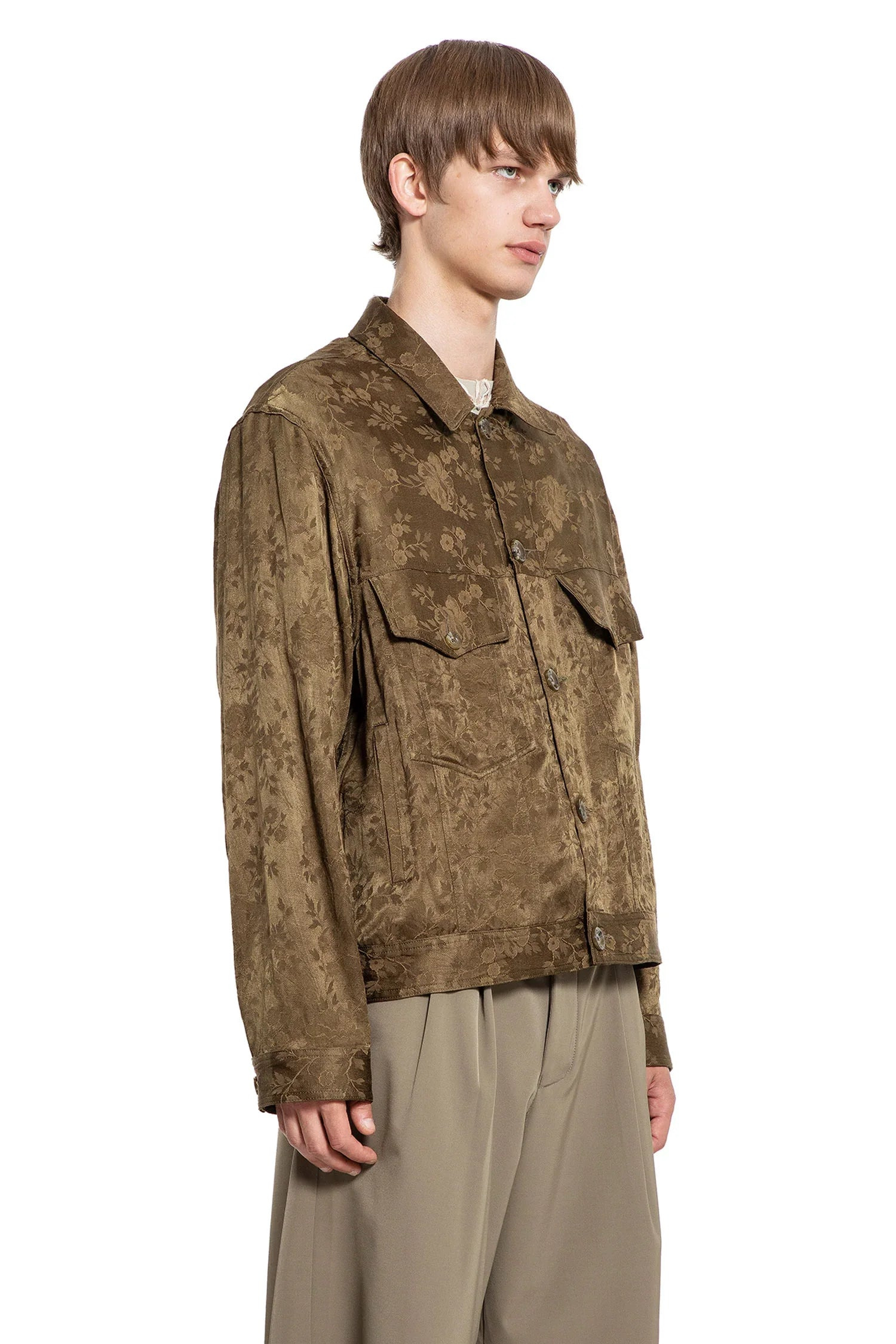 Floral-Jacquard-Worker-Jacket - 2