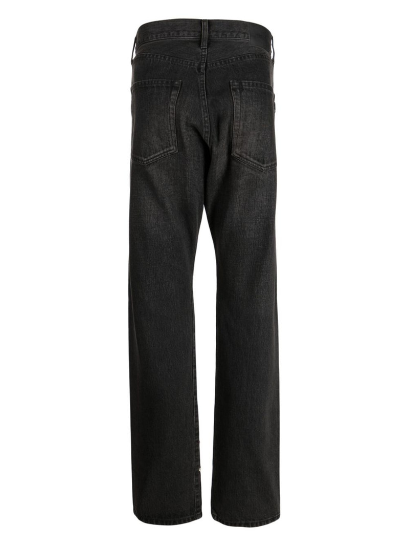bead-embellished straight-leg jeans 4