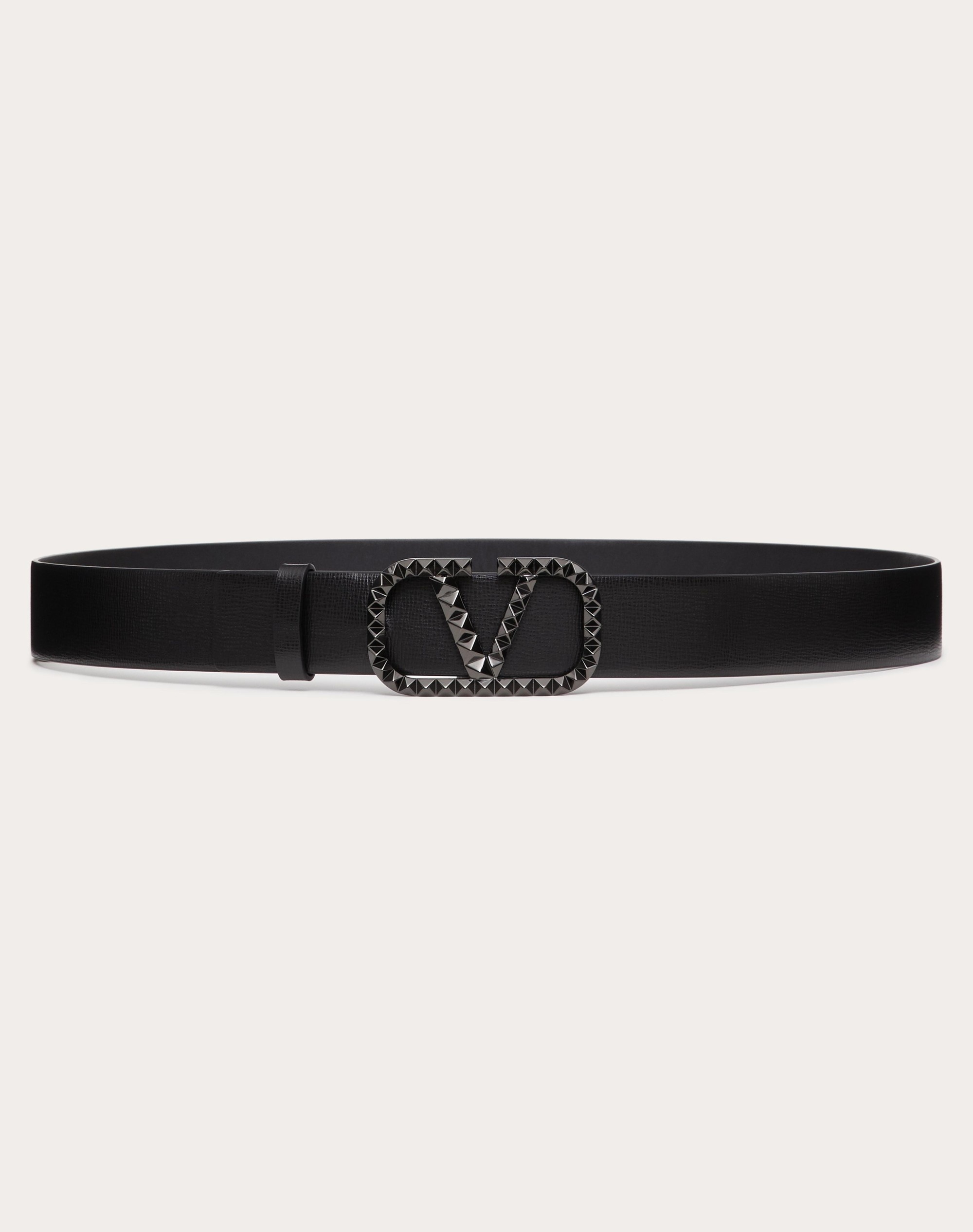 VLOGO SIGNATURE BELT IN GRAINY CALFSKIN 35 MM - 1