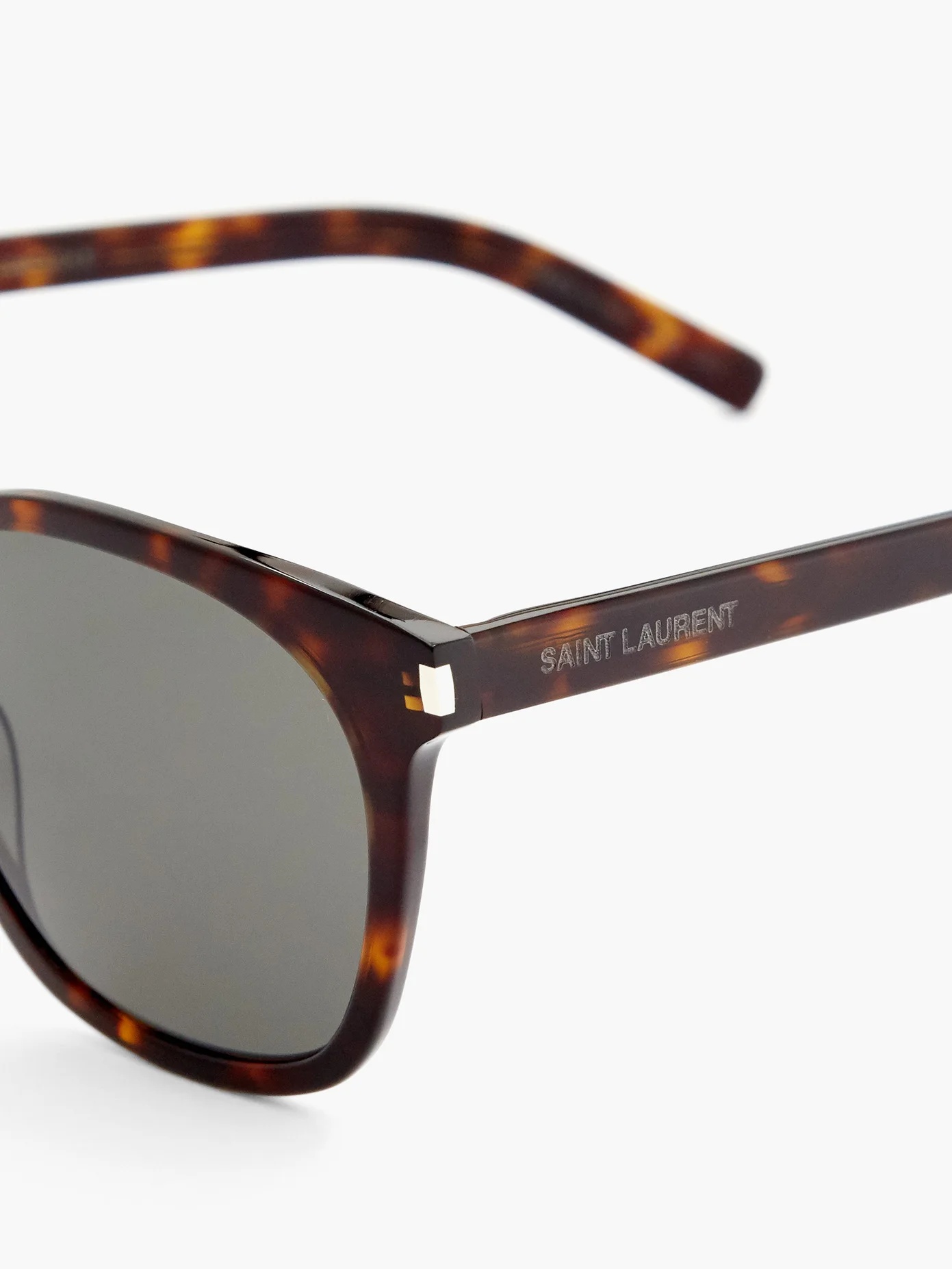 Square tortoiseshell-effect acetate sunglasses - 2