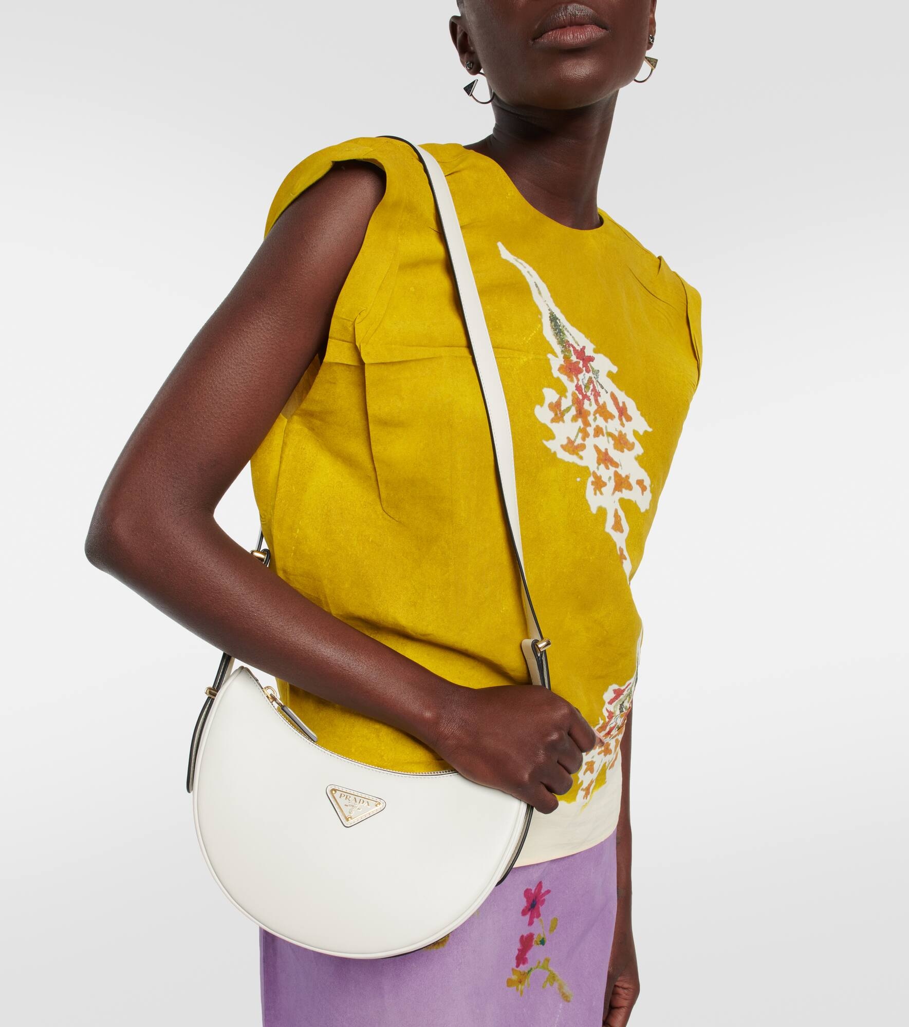 Arqué leather shoulder bag - 2