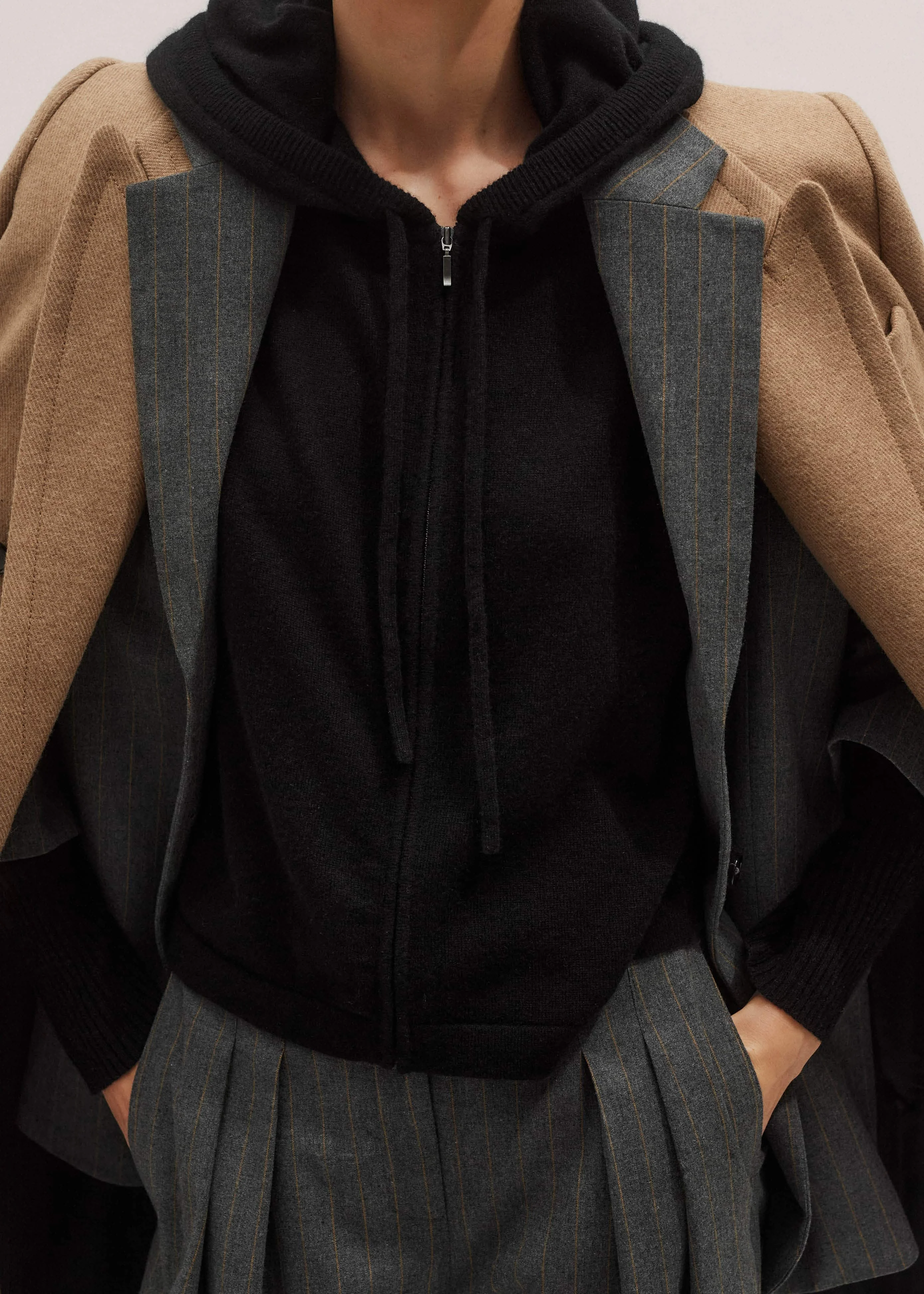 Relaxed Zip Hoodie - 1