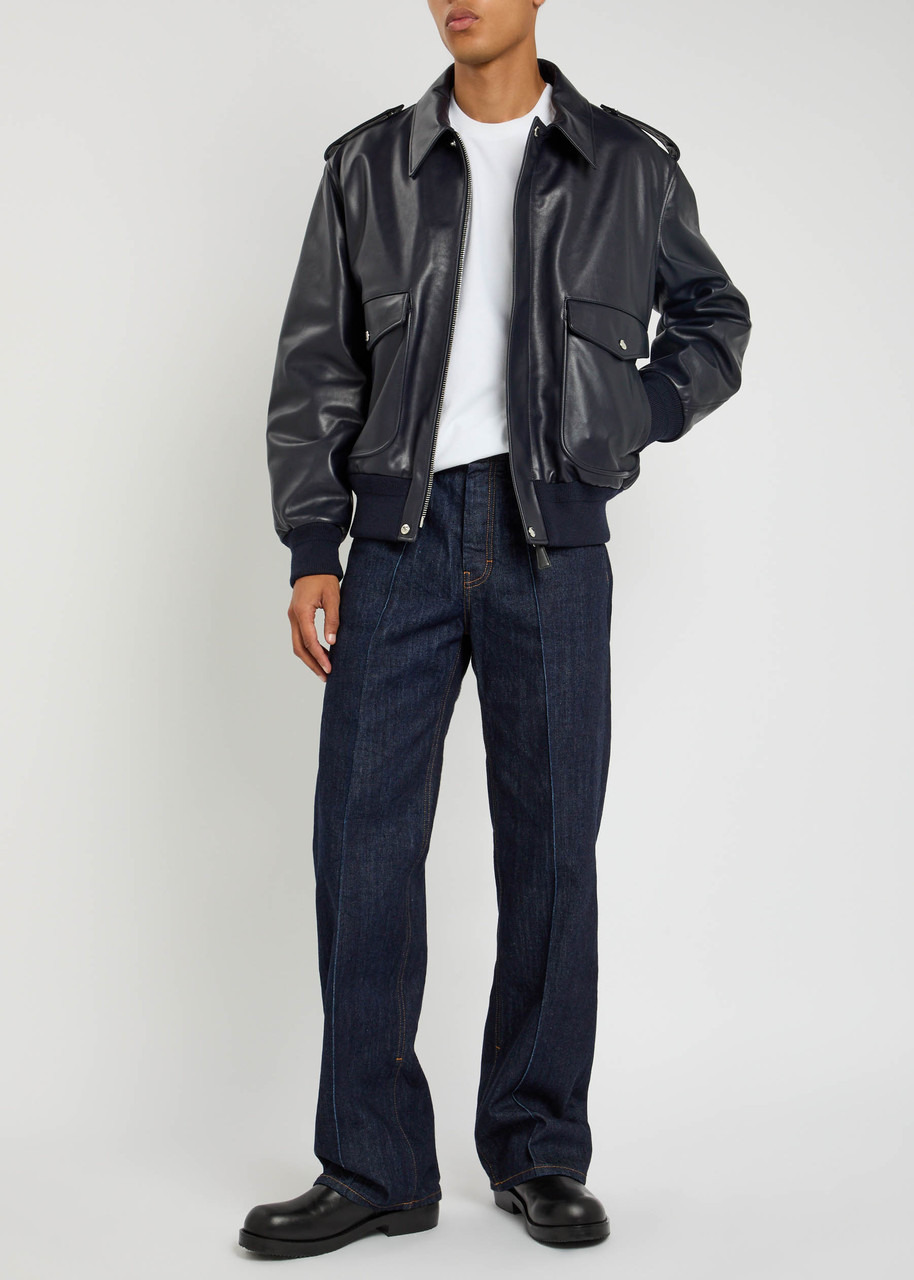 Givenchy Padded Leather Bomber Jacket - 4