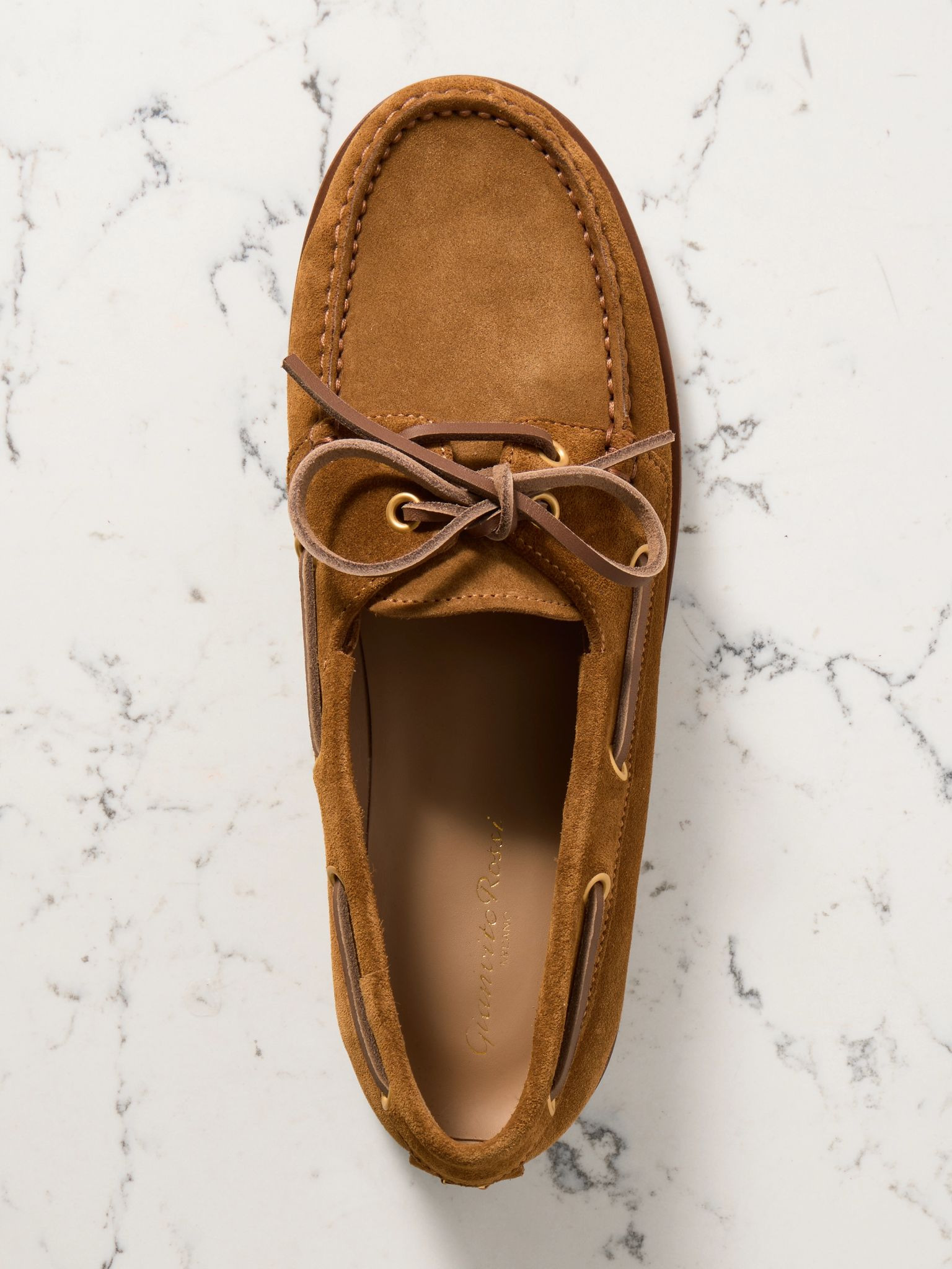 Vandée suede boat shoes Tan - 5