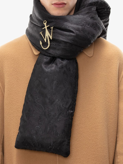 JW Anderson paisley print padded scarf outlook