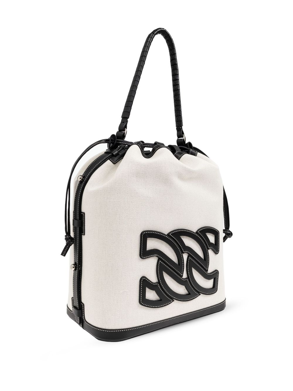 cotton-canvas bucket bag - 4