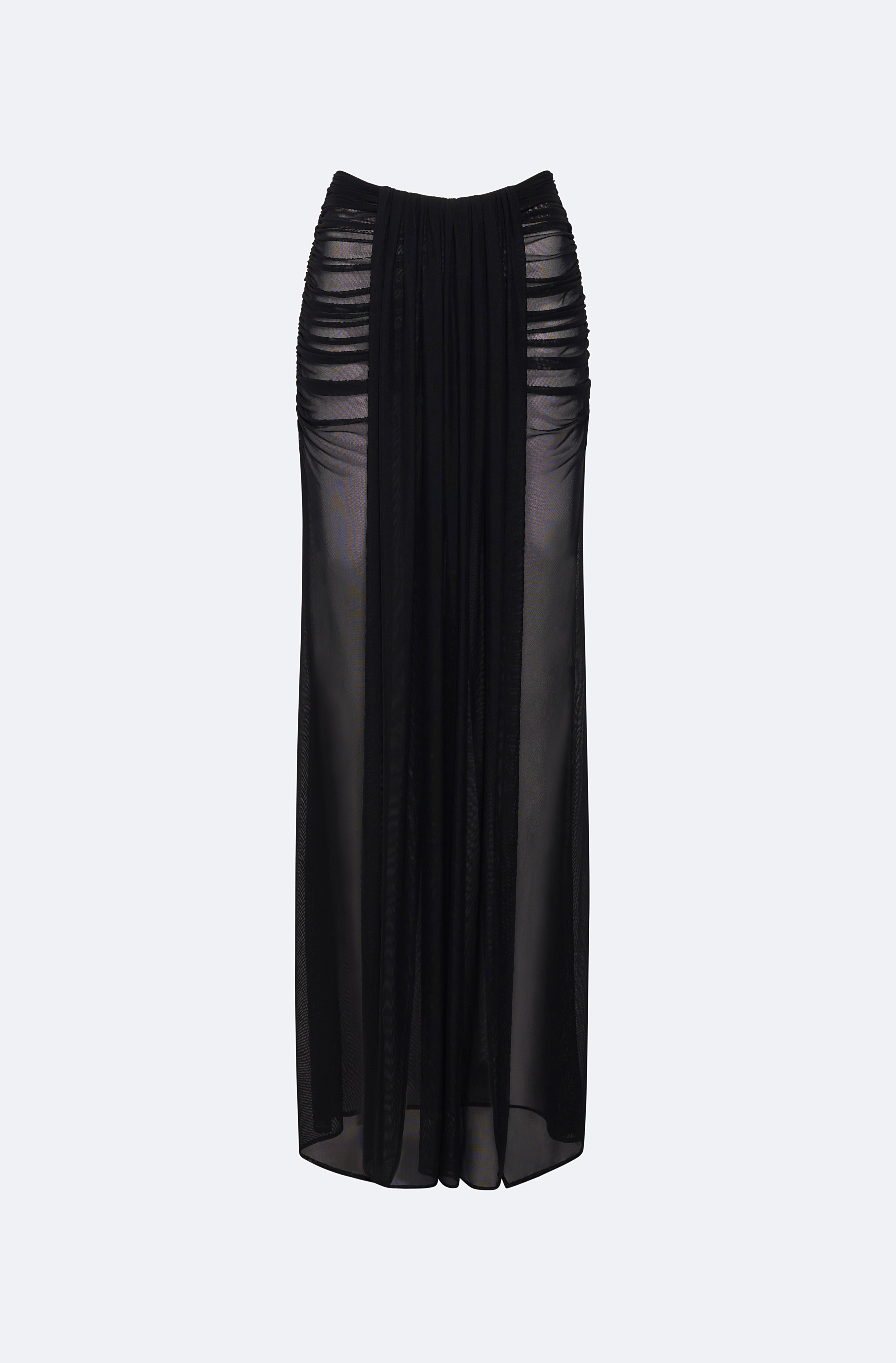 Mesh Draped Skirt - 1